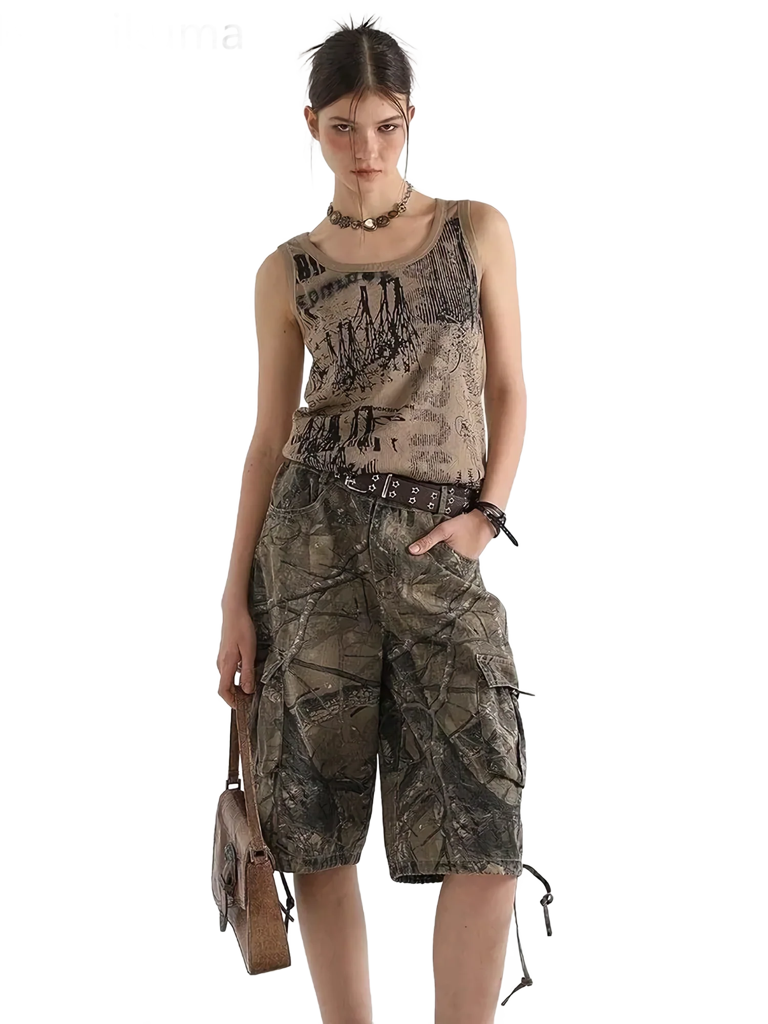 'Aftermath' Distressed Graphic Print Tank Top - Image 5