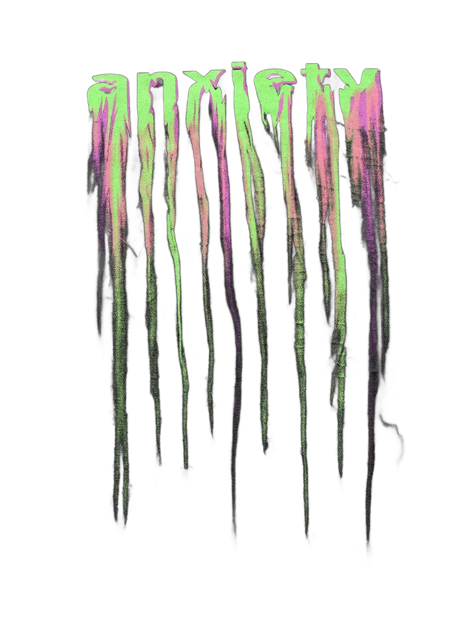 Anxiety Print Long Sleeve Cotton Tee - Image 5