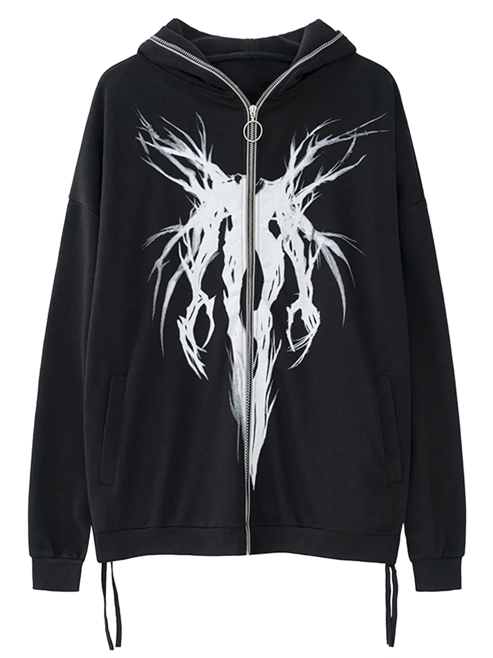 'Banshee' Abstract Full Zip Hoodie - Image 4