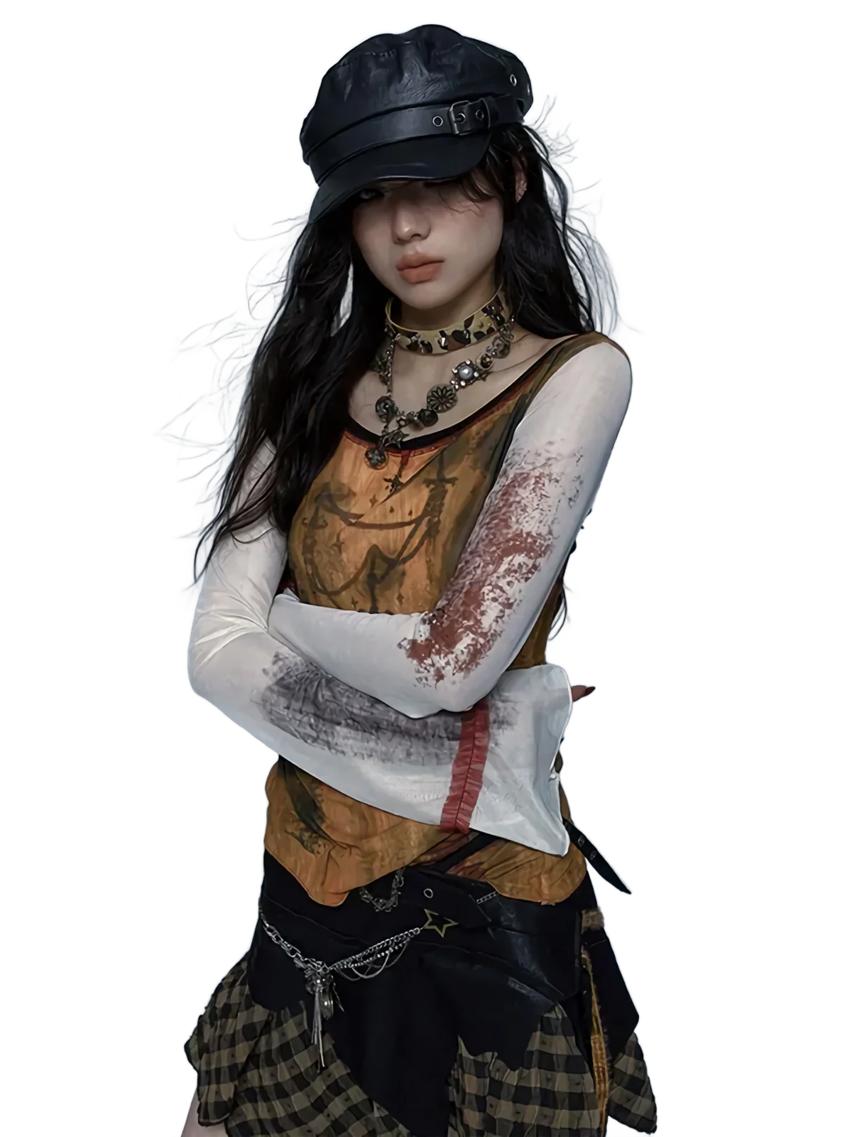 'Baron' Artistic Flare Sleeve Top - Image 4
