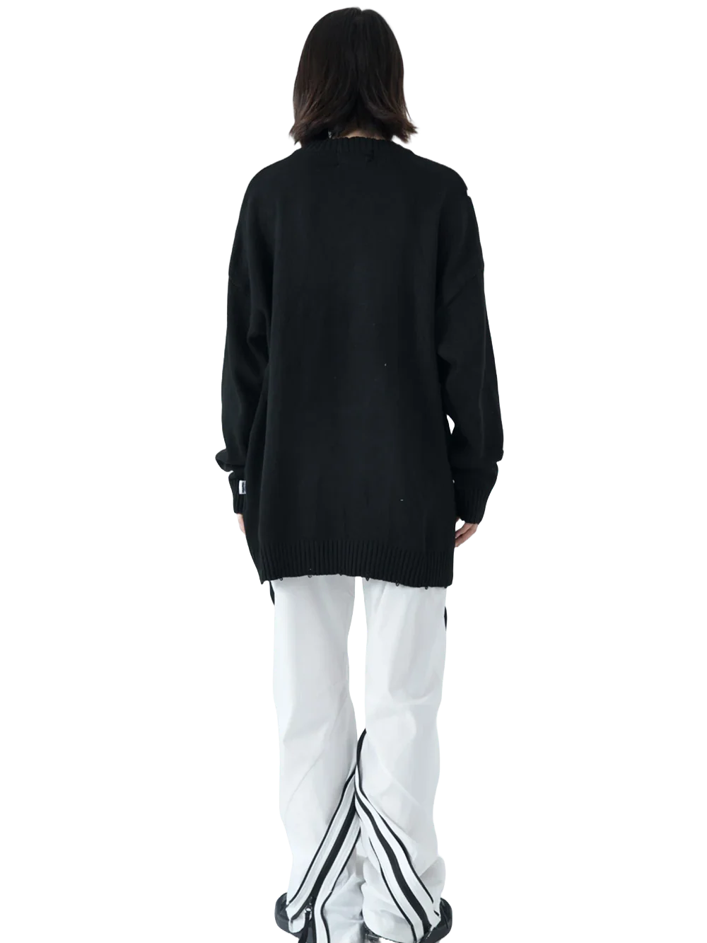 'Black Air' Oversized Knit Sweater - Image 6