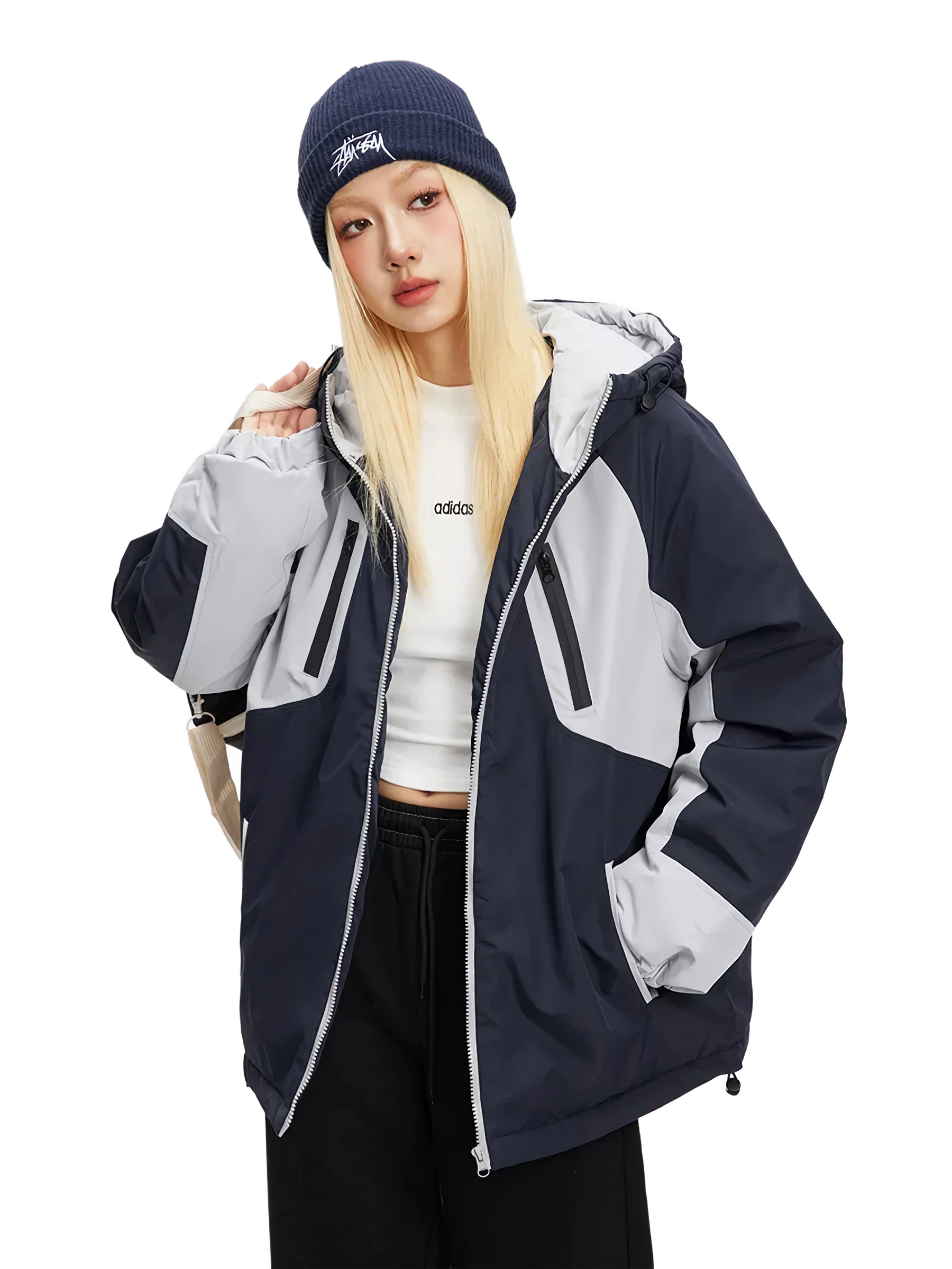 'Black Ice' Hooded Snowboard Jacket - Image 2