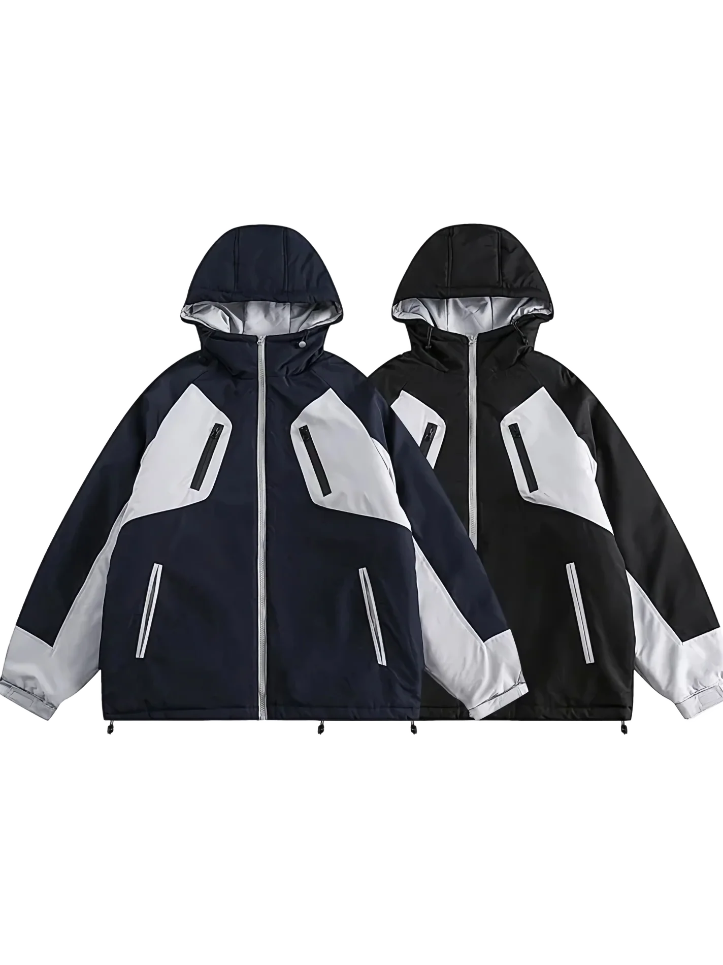 'Black Ice' Hooded Snowboard Jacket - Image 4