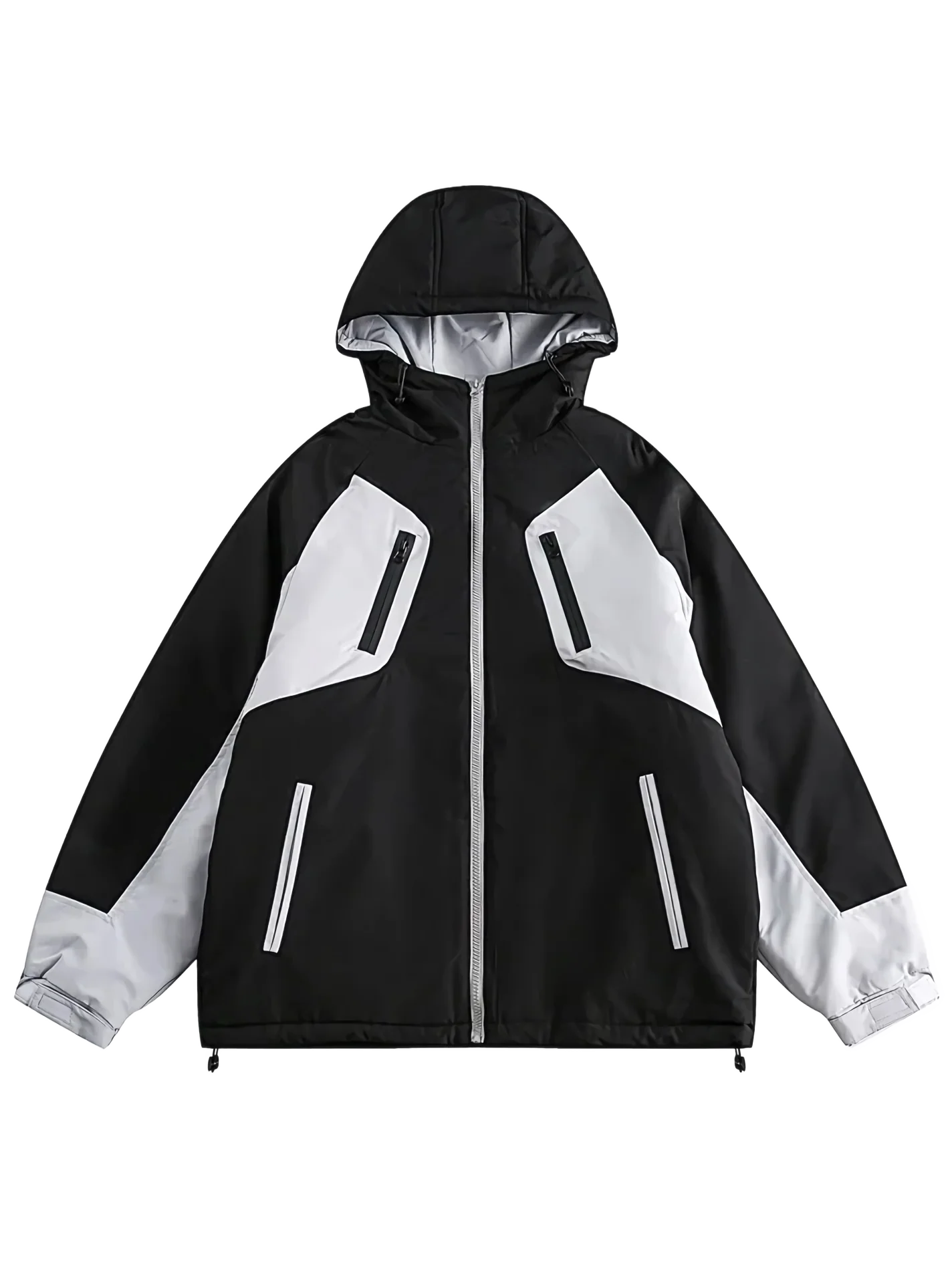 'Black Ice' Hooded Snowboard Jacket - Image 5