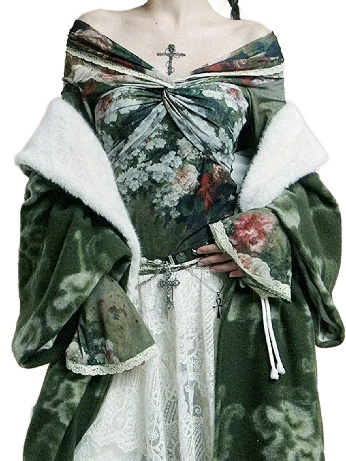 'Bouquet' Off-Shoulder Flare Top - Image 4