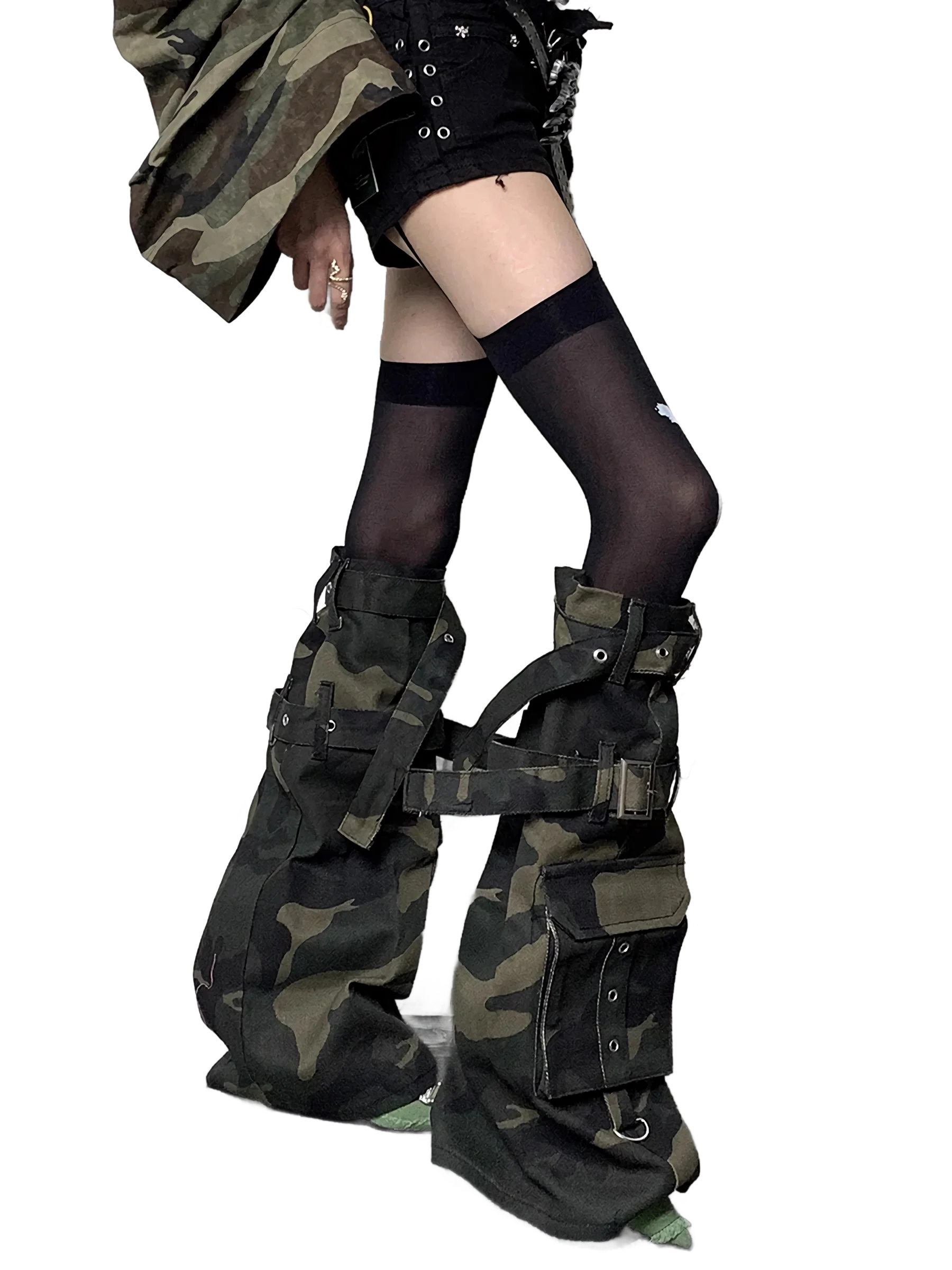 Camouflage Cargo Leg Warmers - Image 2
