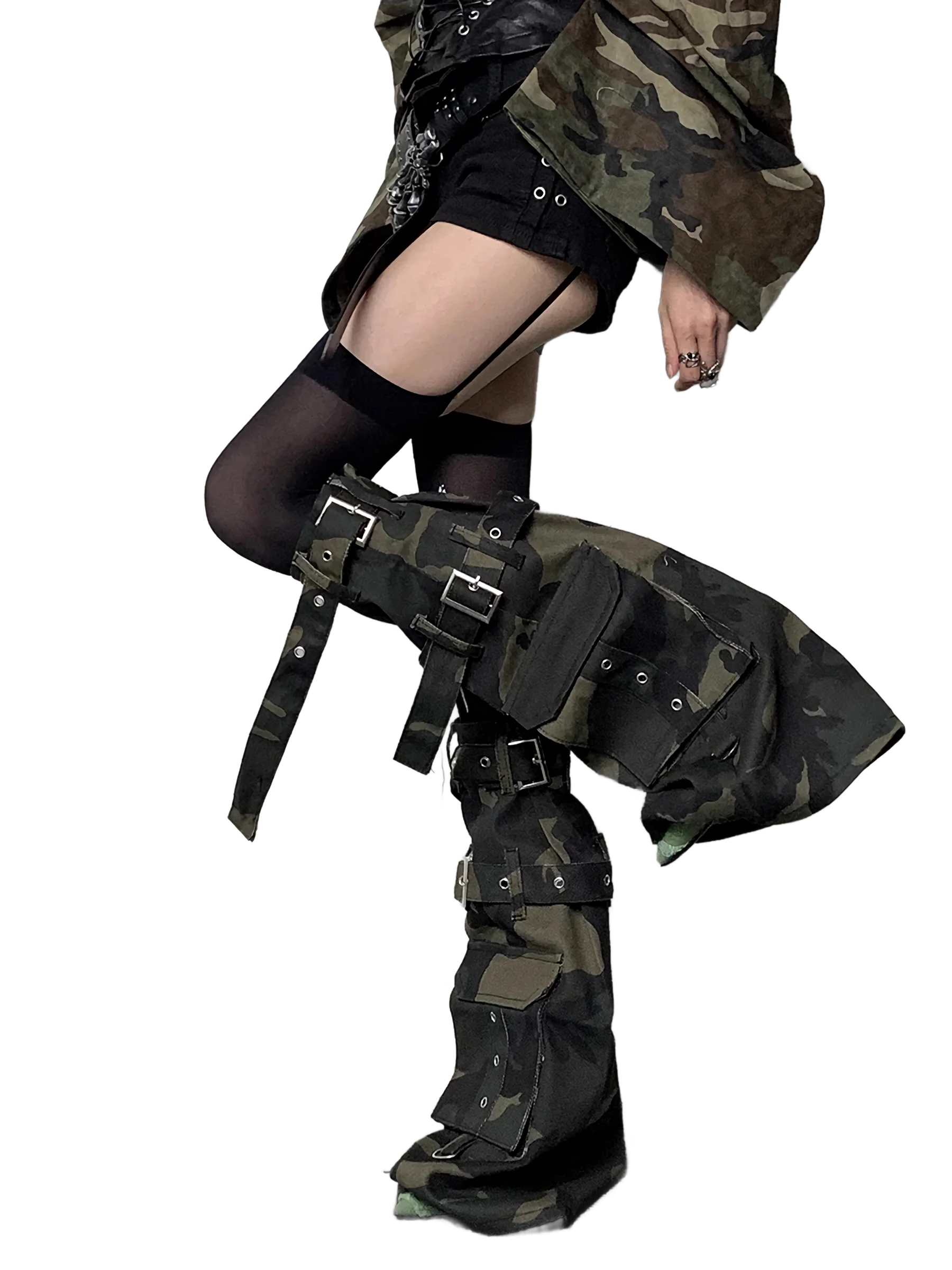 Camouflage Cargo Leg Warmers - Image 3