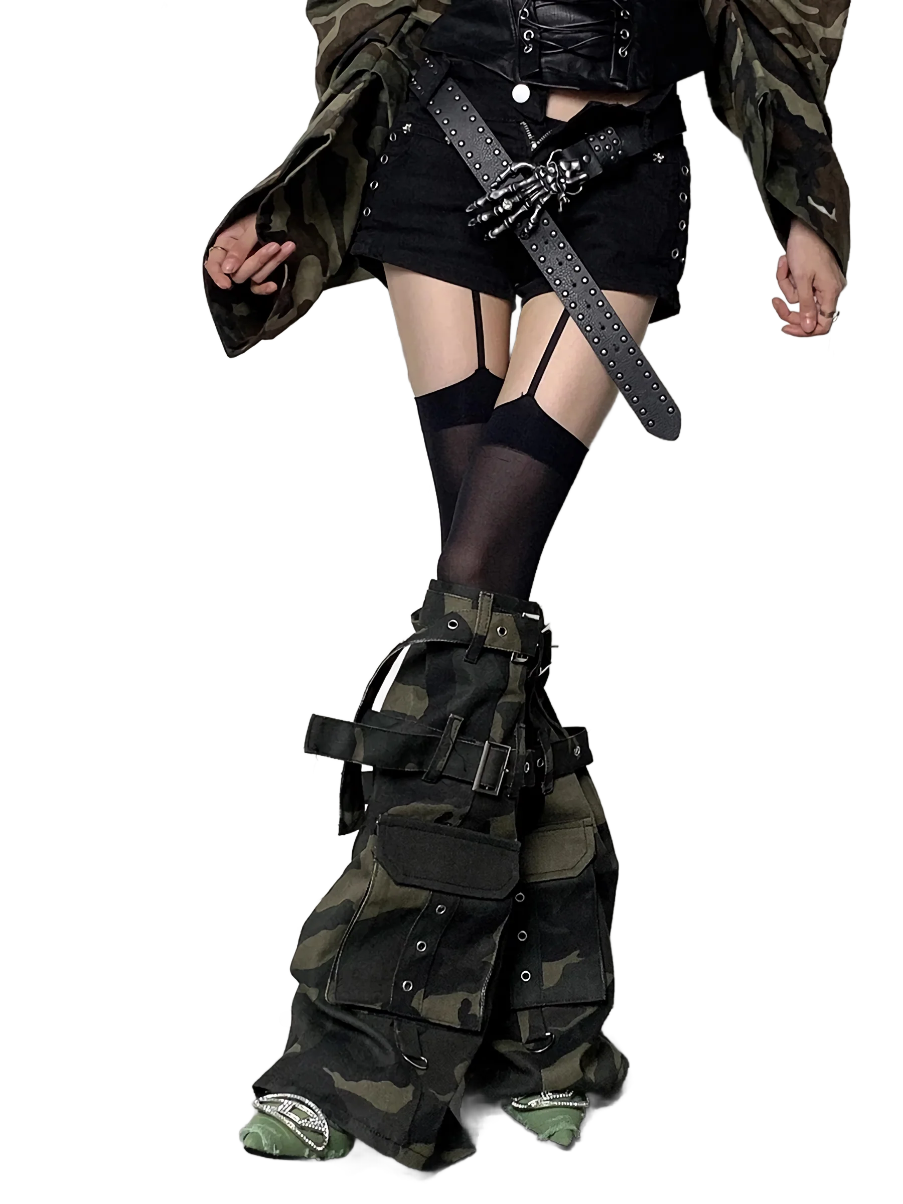 Camouflage Cargo Leg Warmers - Image 4