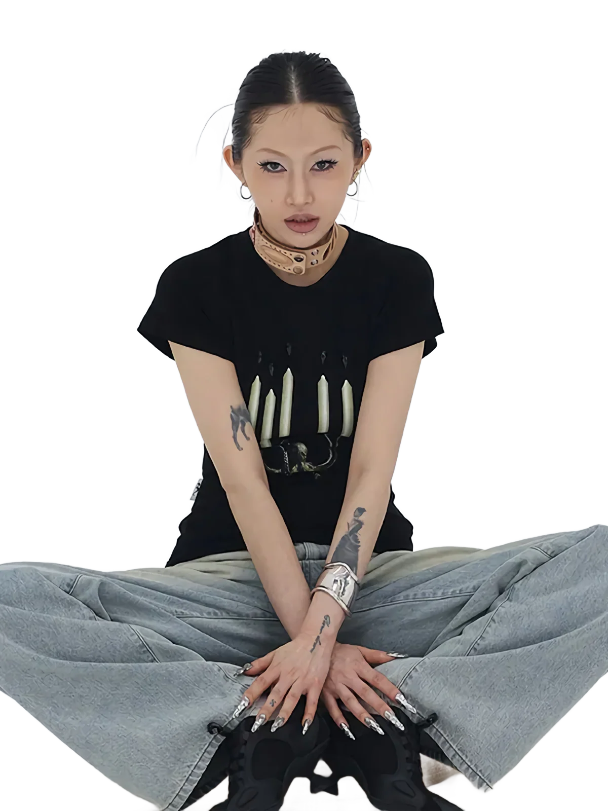 'Candelabra' Graphic Print Tee