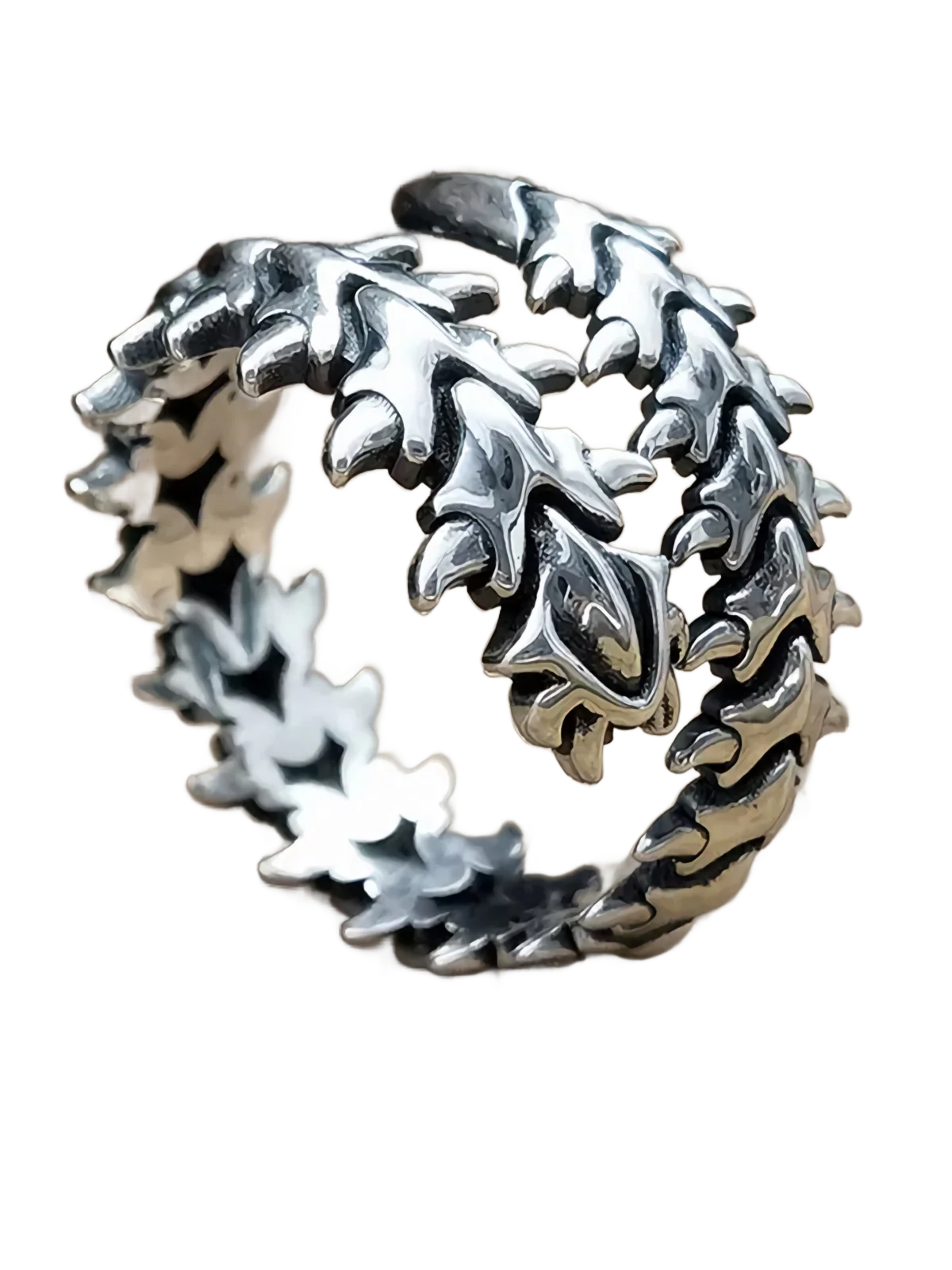 Centipede Coil Metal Ring - Image 2