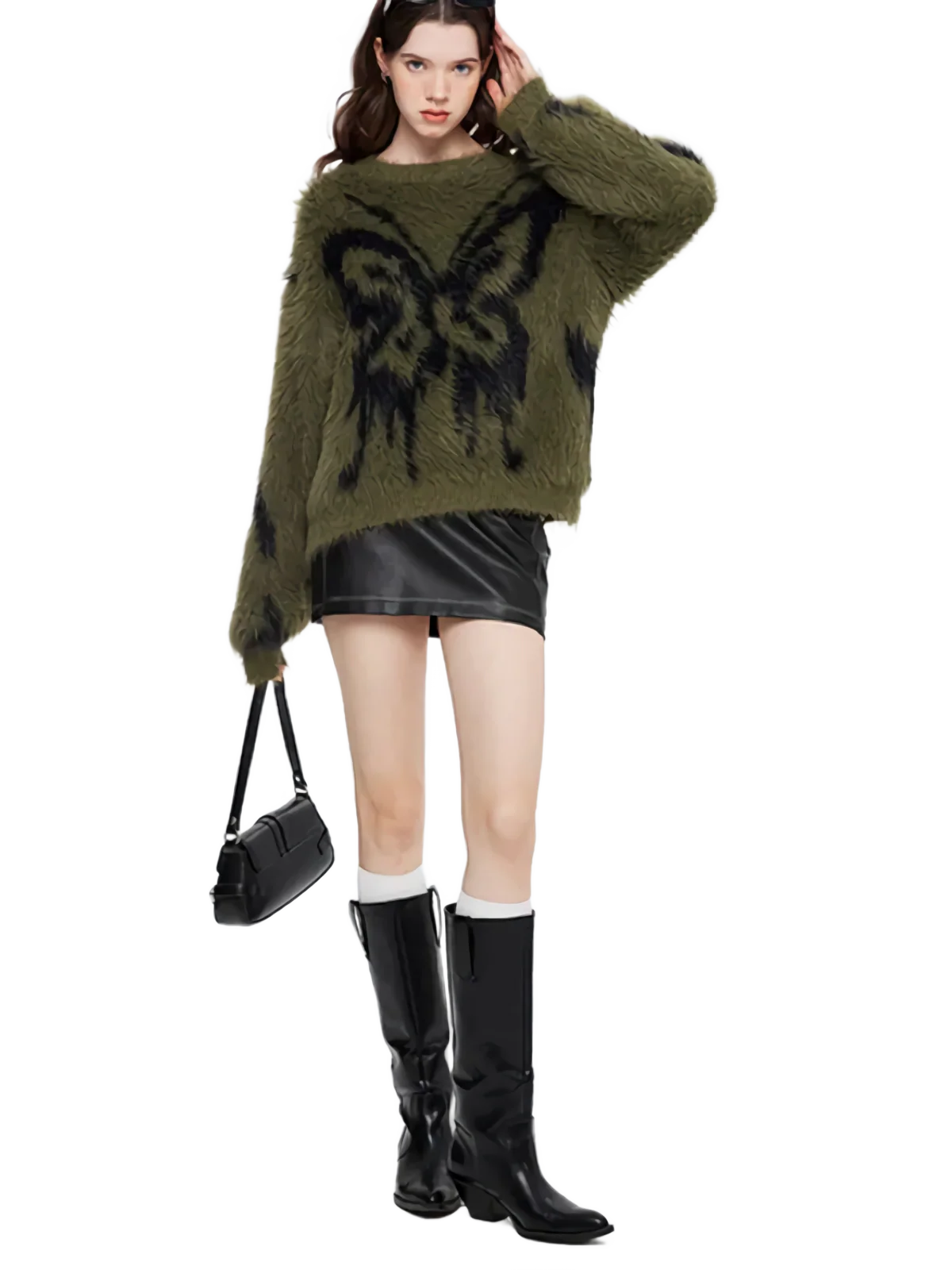 Chaos Theory Fuzzy Knit Sweater - Image 3