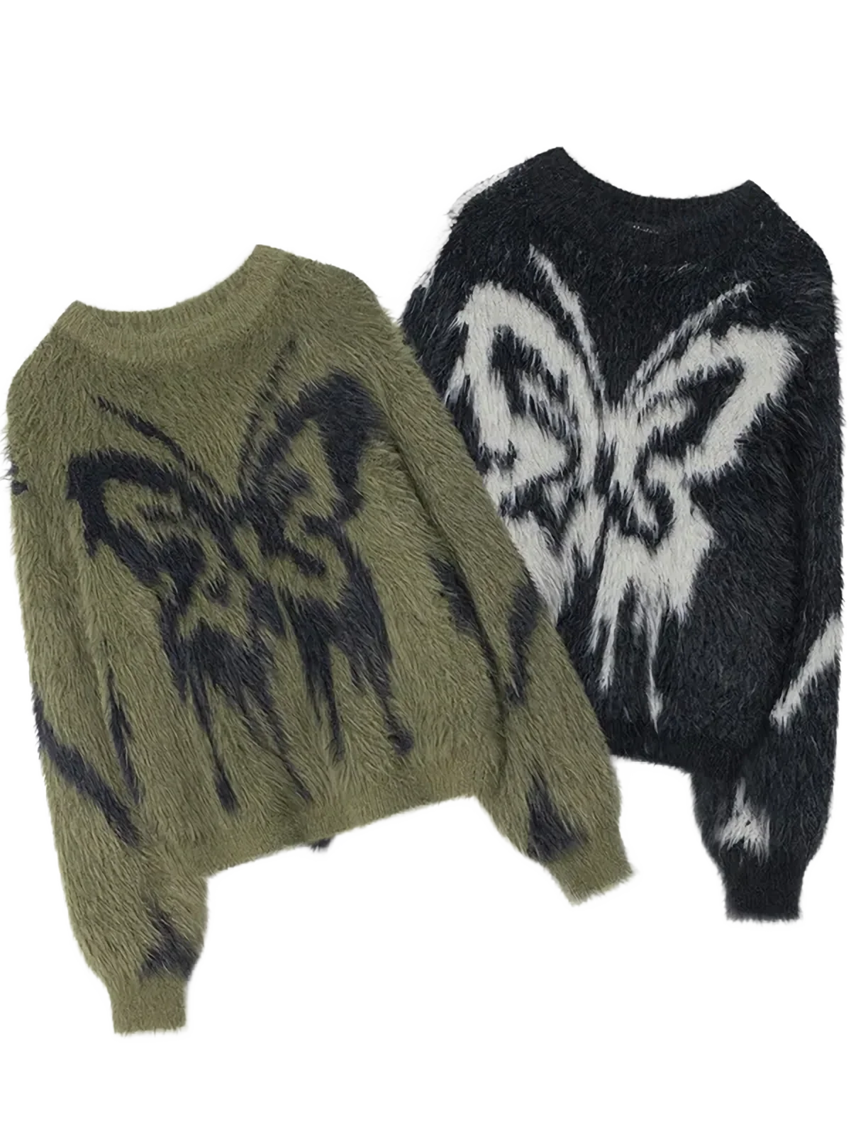 Chaos Theory Fuzzy Knit Sweater - Image 4
