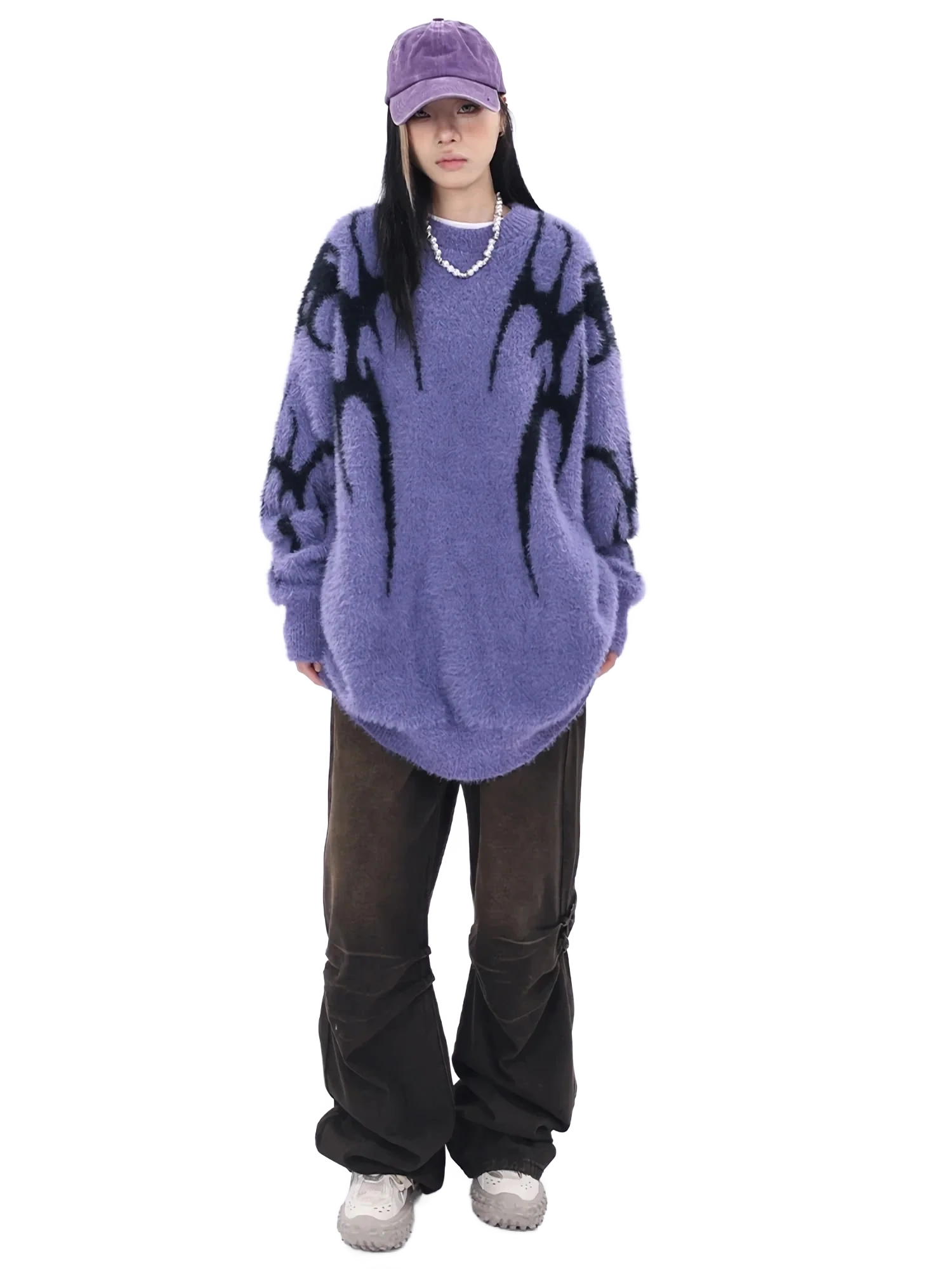 Chrome-Kin Oversized Knit Sweater - Image 11