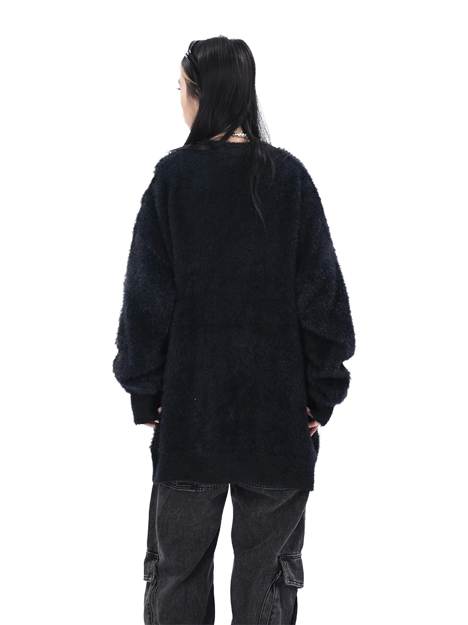 Chrome-Kin Oversized Knit Sweater - Image 7