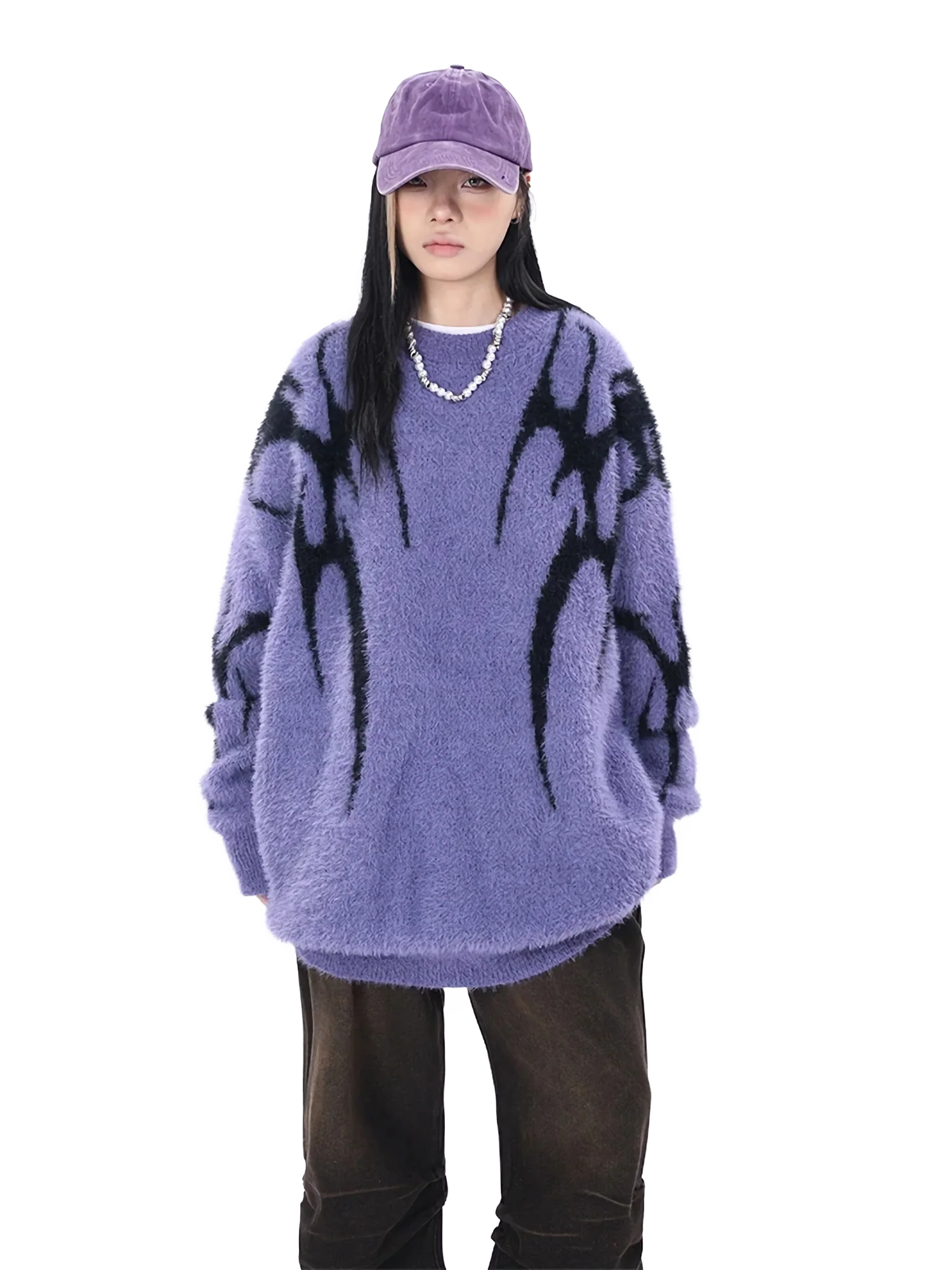 Chrome-Kin Oversized Knit Sweater - Image 8
