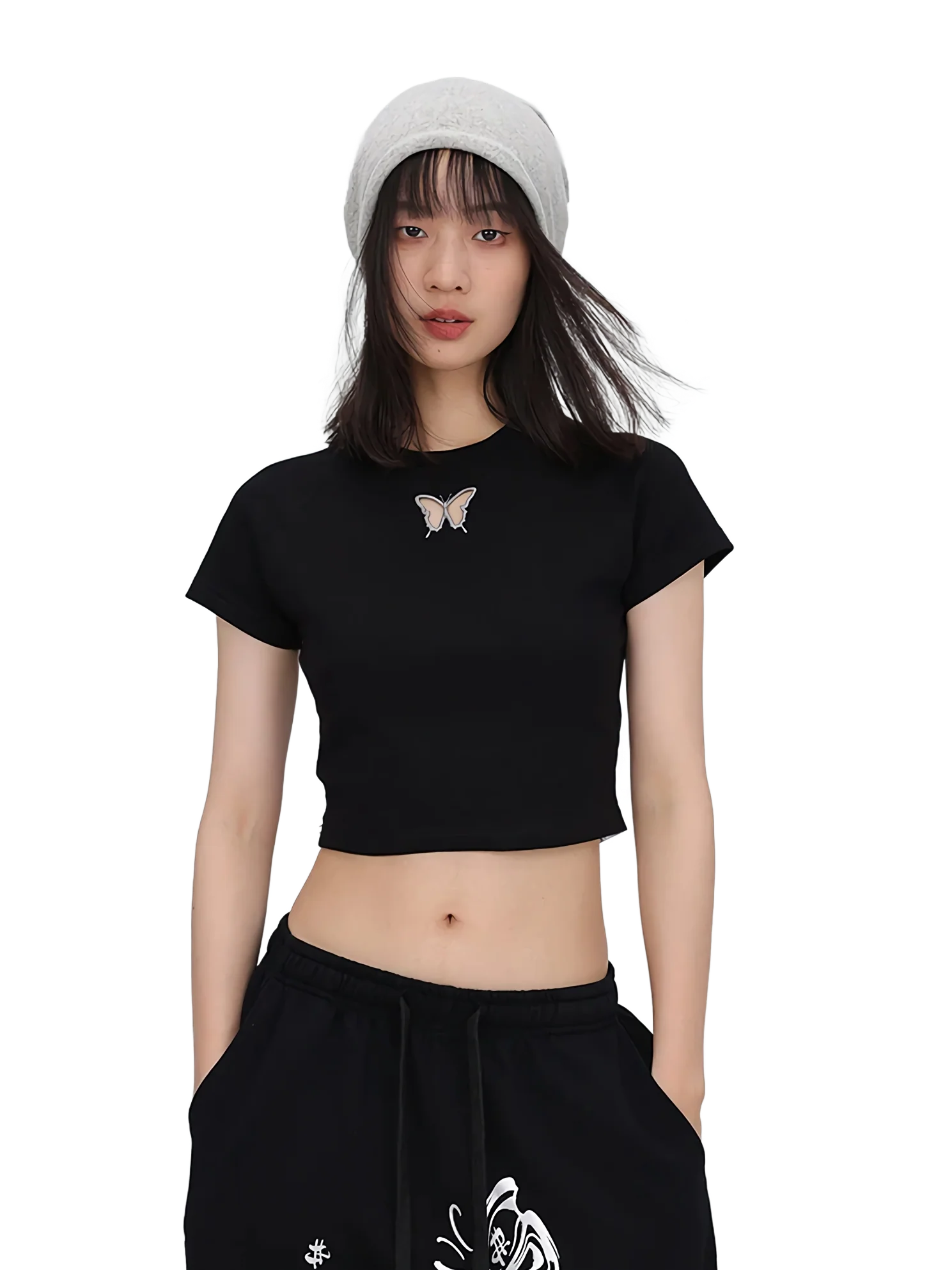 'Chrysalis' Raglan Crop Top