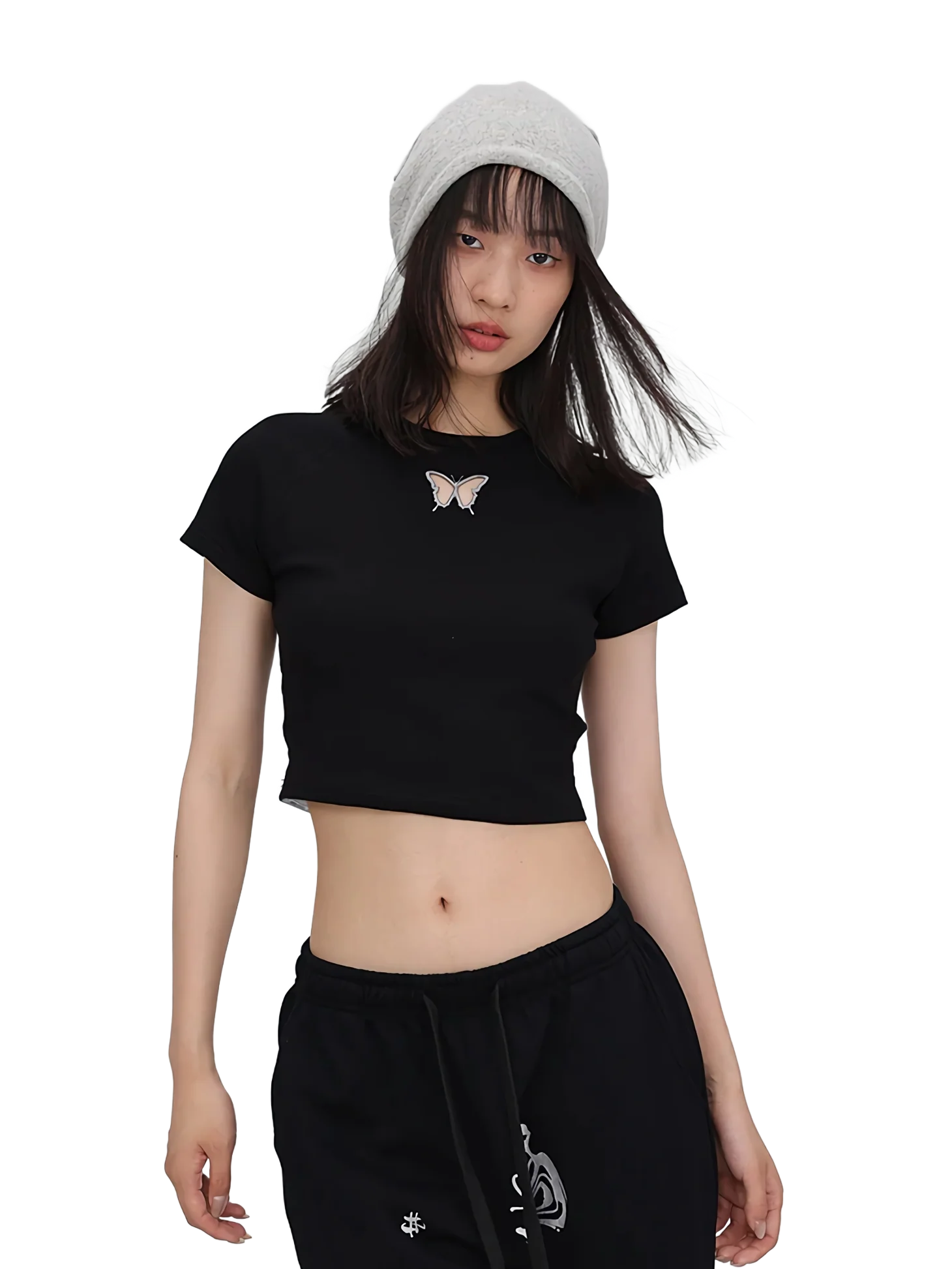 'Chrysalis' Raglan Crop Top - Image 3