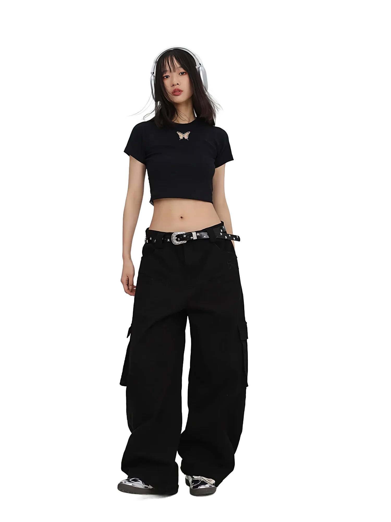 'Chrysalis' Raglan Crop Top - Image 7