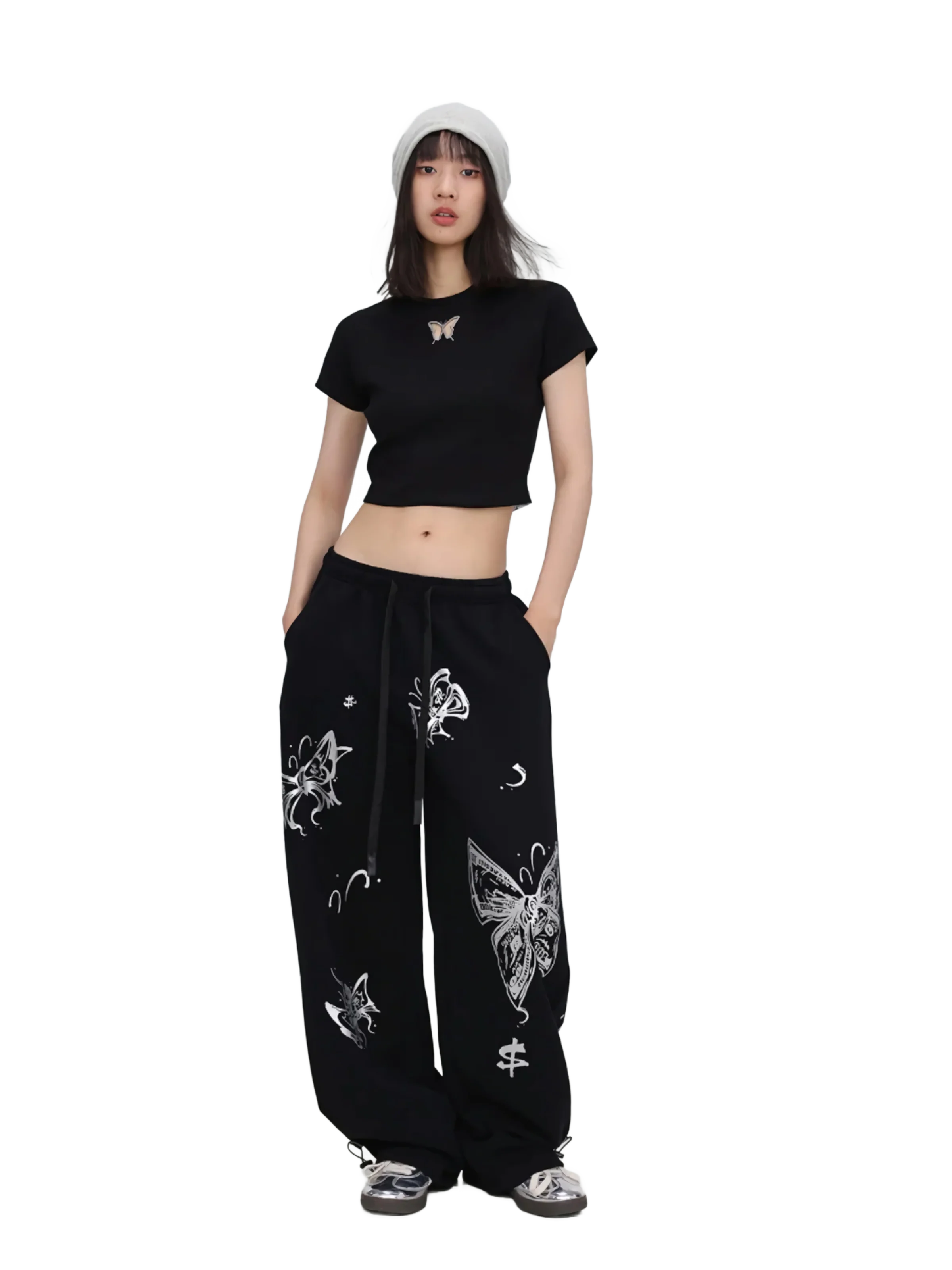 'Chrysalis' Raglan Crop Top - Image 8