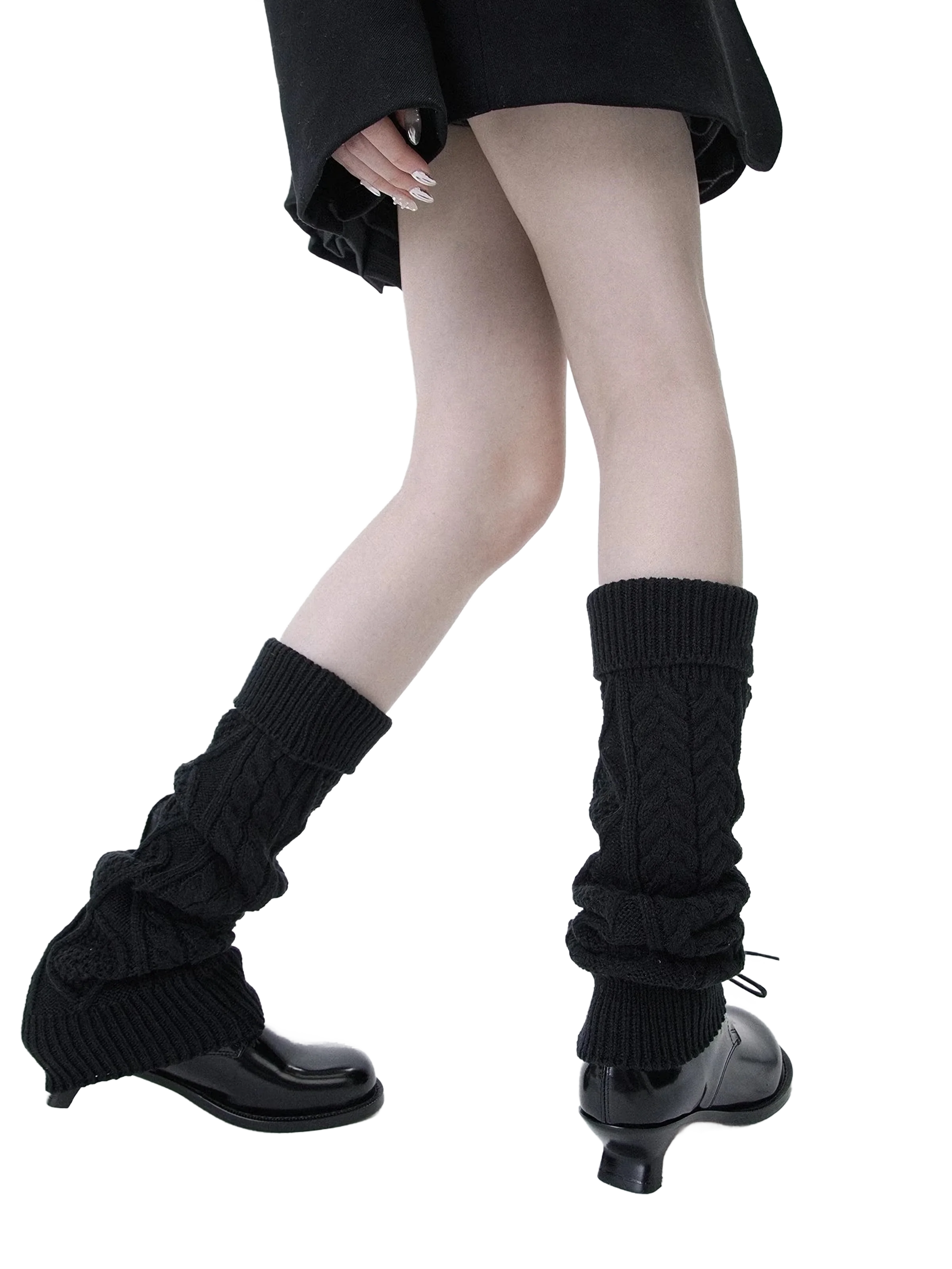 Chunky Weave Leg Warmers - Image 5