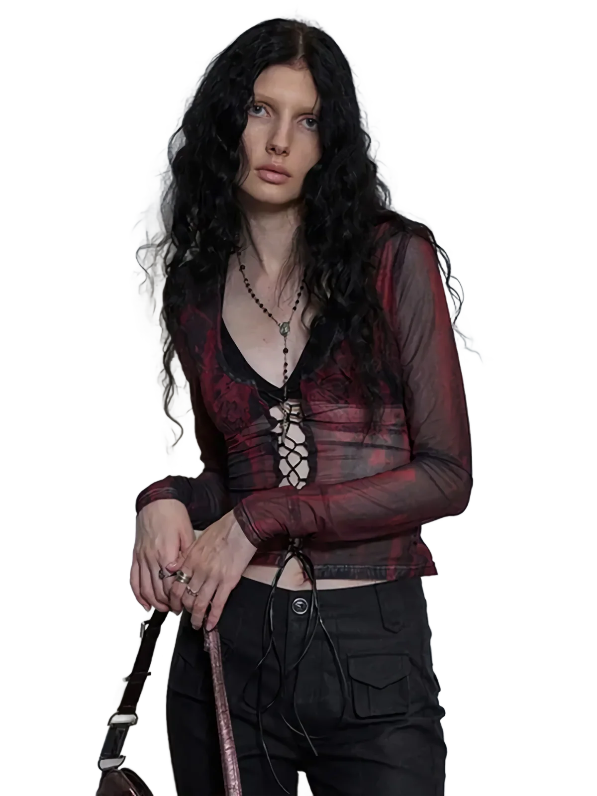 'Corrupt' Sheer Corset Top - Image 5
