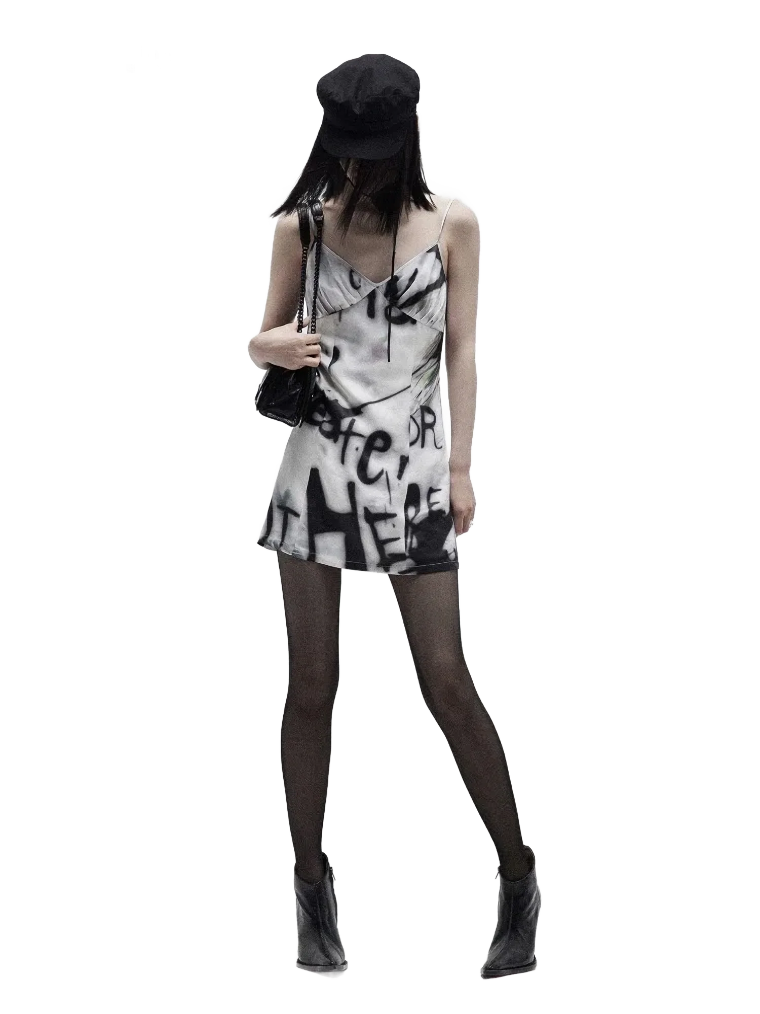 'Create' Graffiti Slip Dress - Image 4