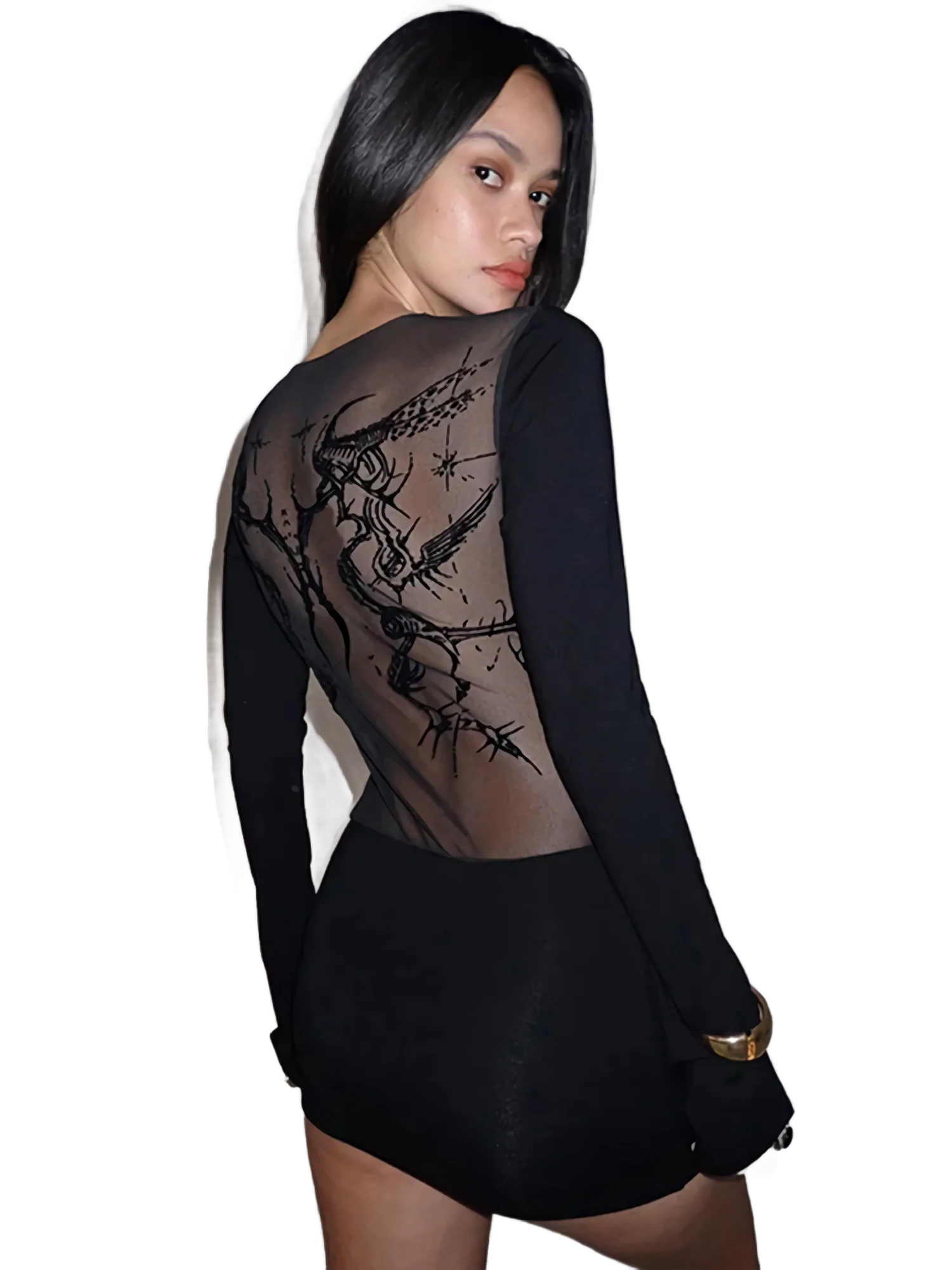 'Dark Arts' Mesh Panel Top