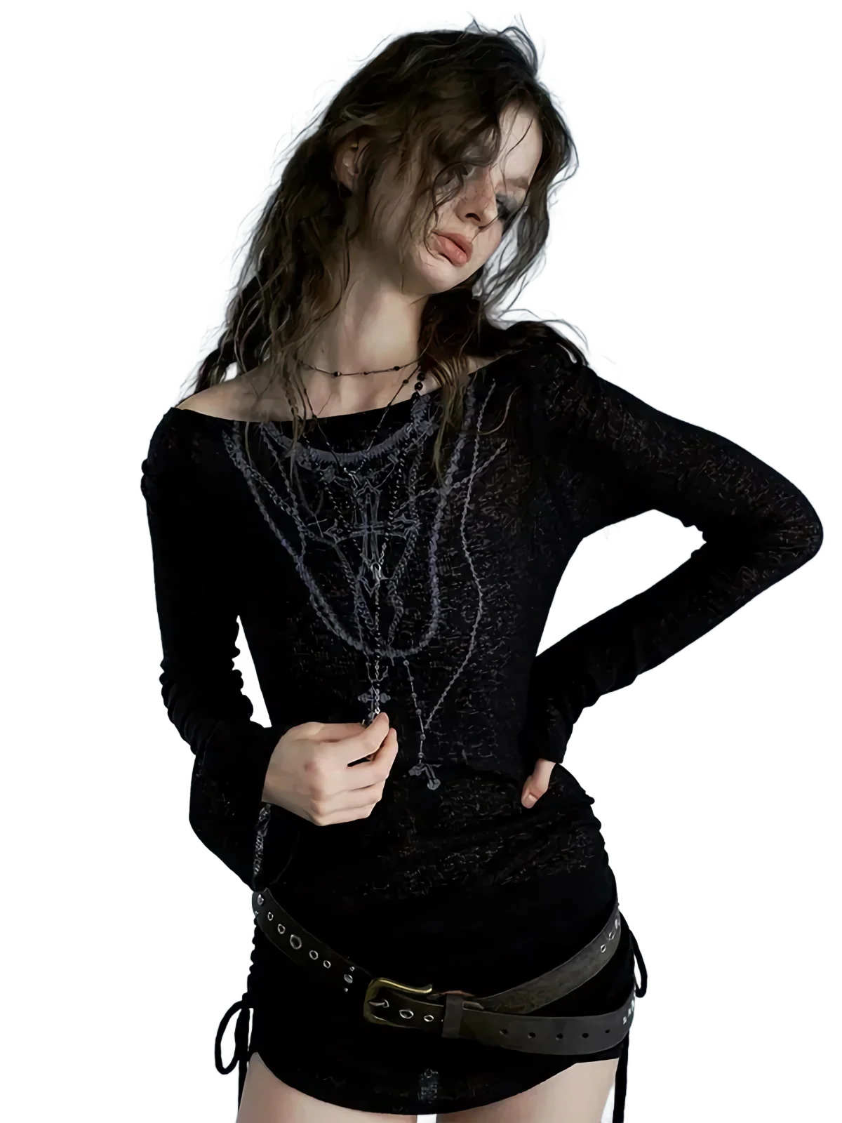 Dark Threads Slimline Long Sleeve Tee - Image 3
