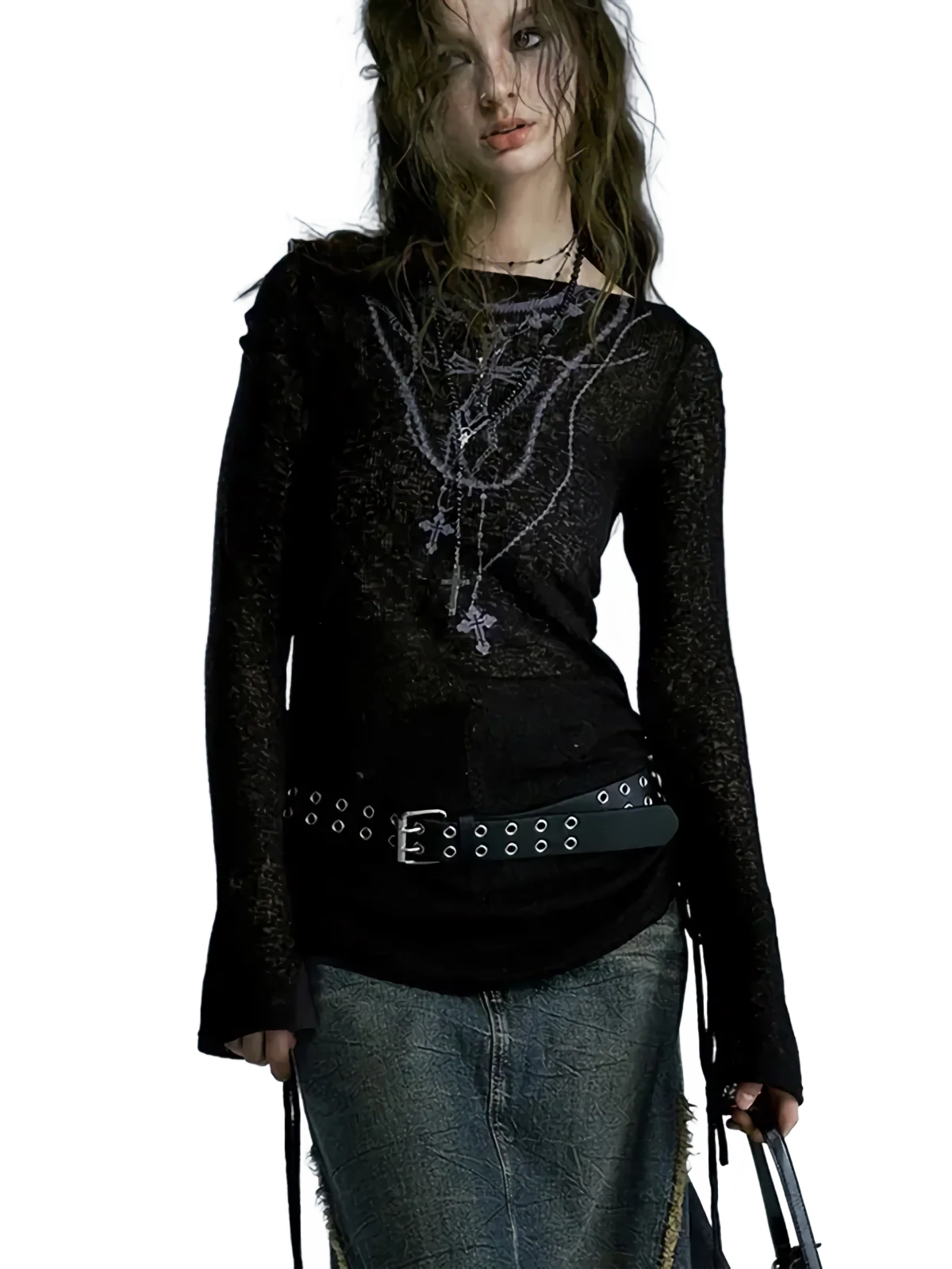 Dark Threads Slimline Long Sleeve Tee - Image 4