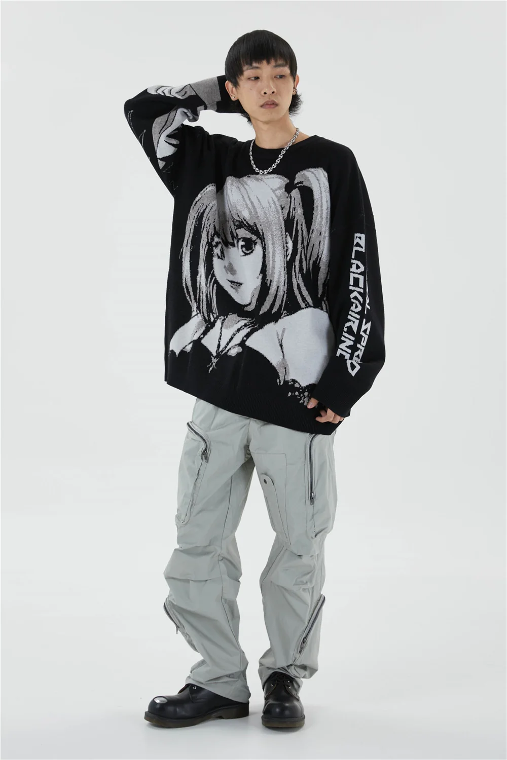 Death Note Aesthetic Knit Sweater - Image 11