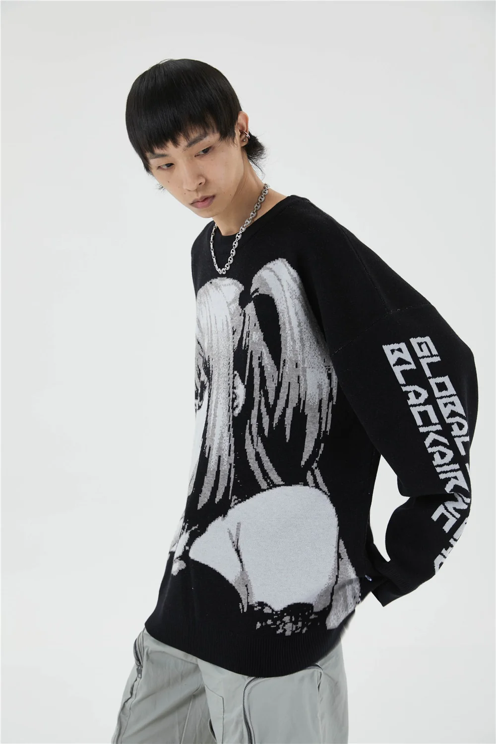 Death Note Aesthetic Knit Sweater - Image 12