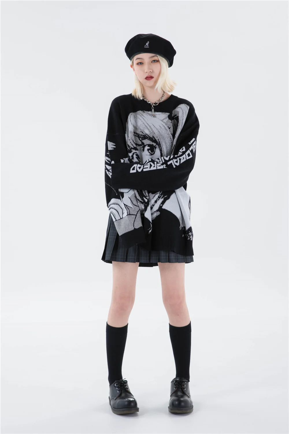 Death Note Aesthetic Knit Sweater - Image 13