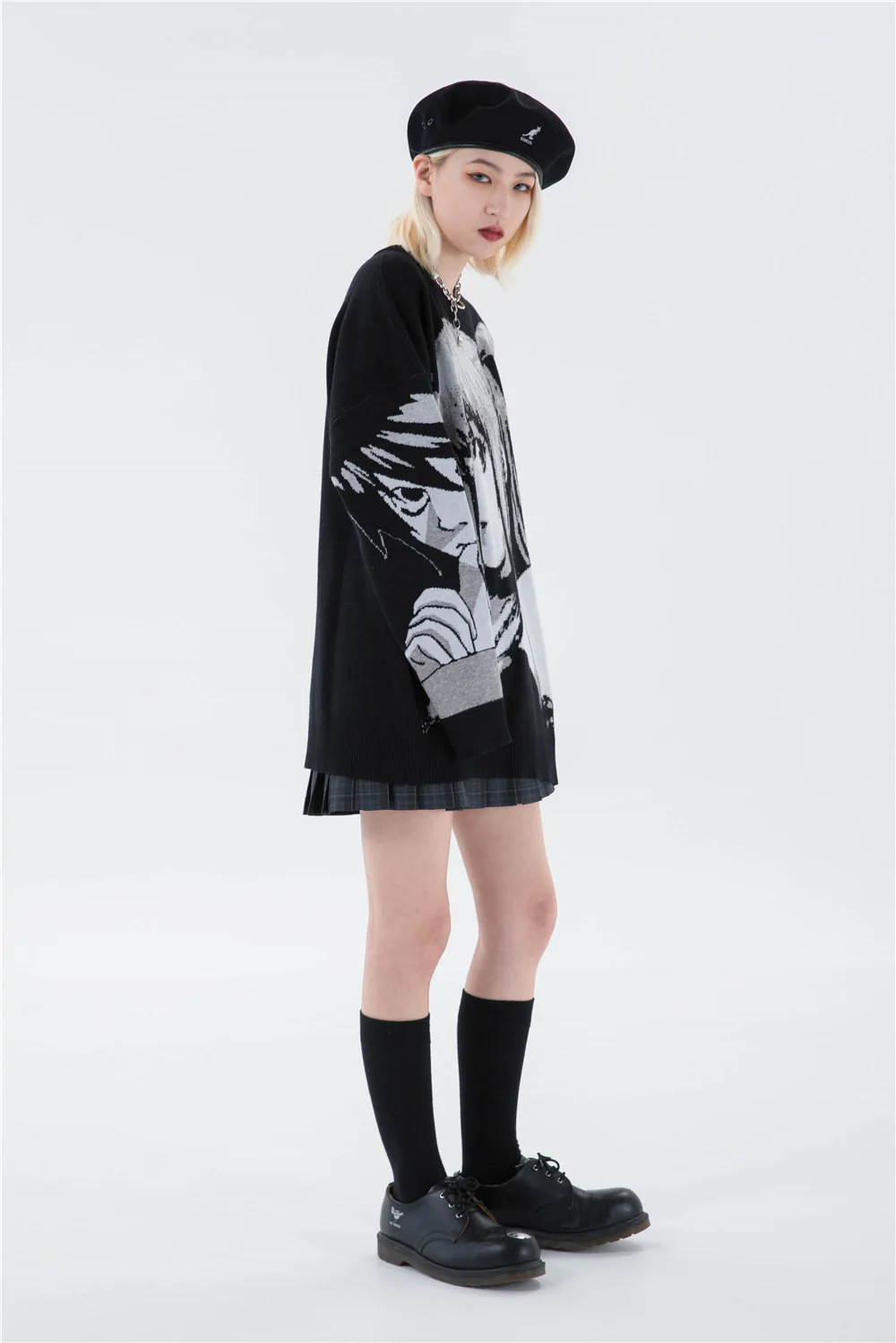 Death Note Aesthetic Knit Sweater - Image 14