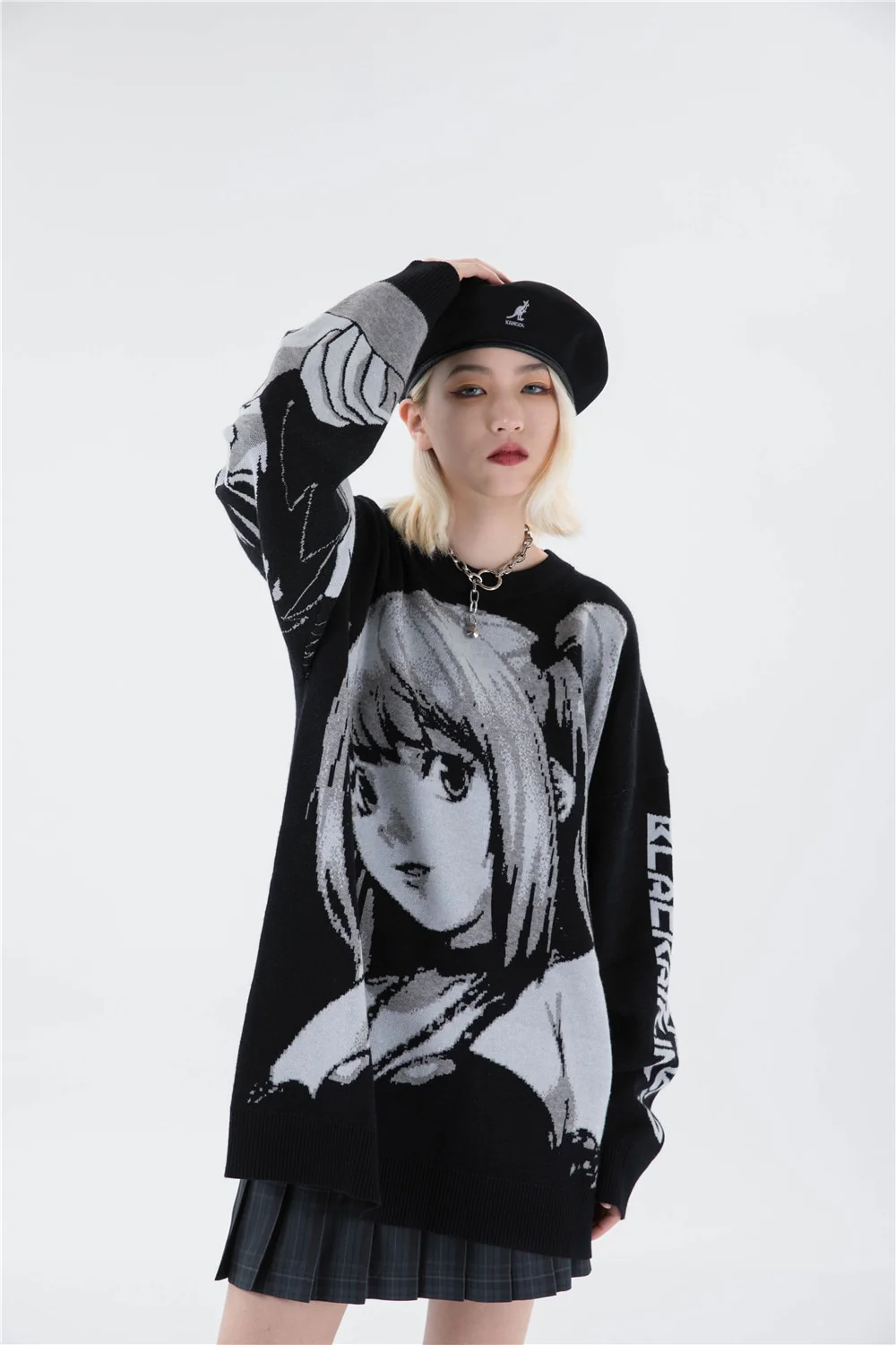 Death Note Aesthetic Knit Sweater - Image 15