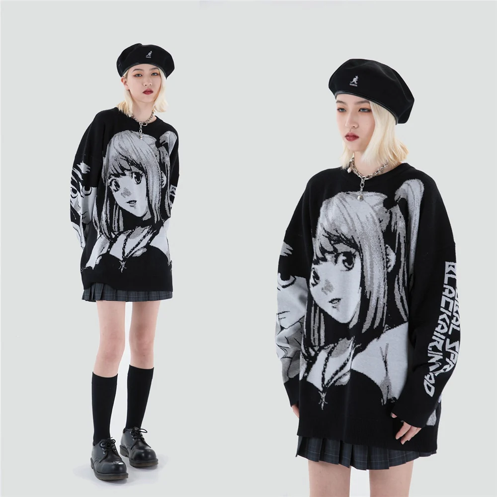 Death Note Aesthetic Knit Sweater - Image 16