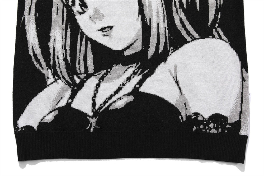Death Note Aesthetic Knit Sweater - Image 21