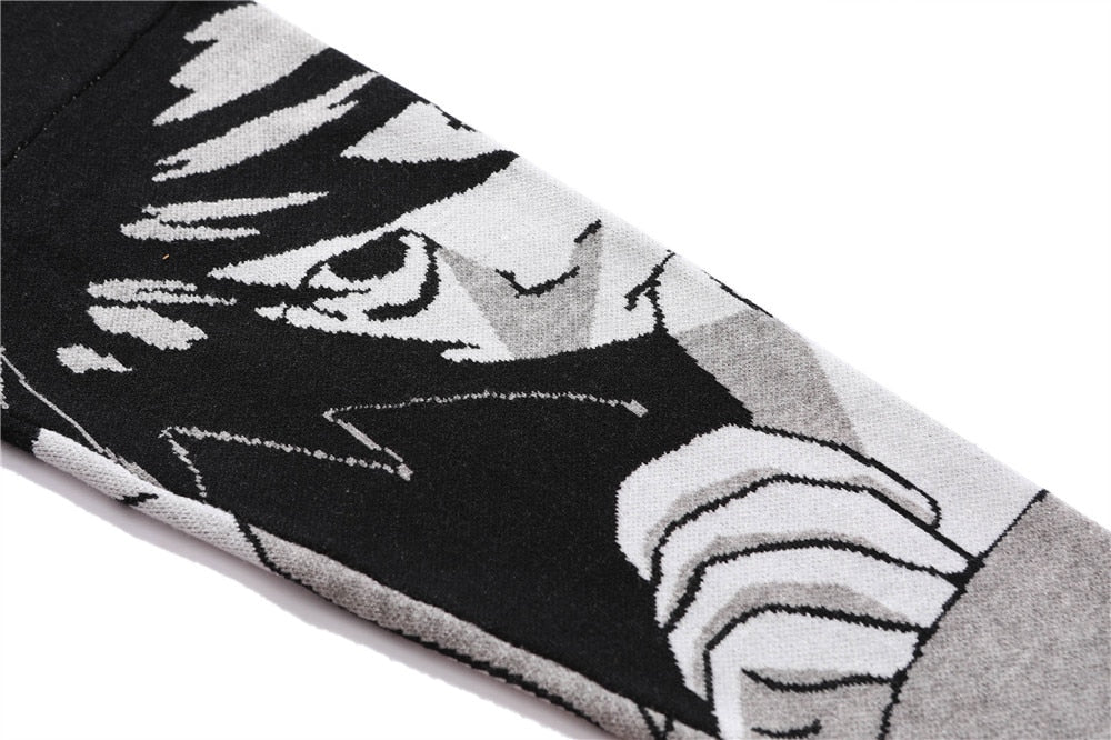 Death Note Aesthetic Knit Sweater - Image 22