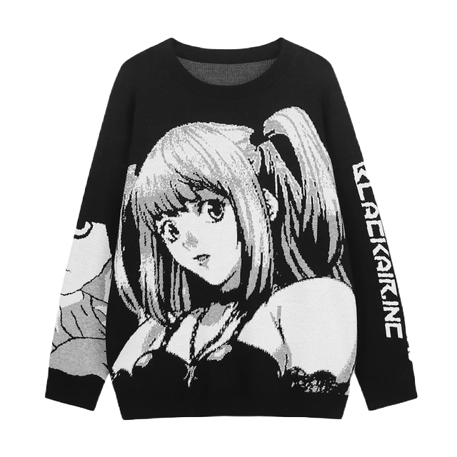 Death Note Aesthetic Knit Sweater - Image 3
