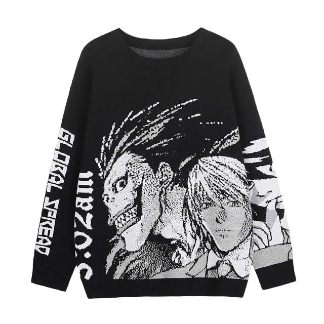 Death Note Aesthetic Knit Sweater - Image 5