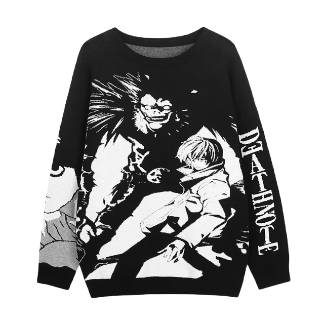 Death Note Aesthetic Knit Sweater - Image 6