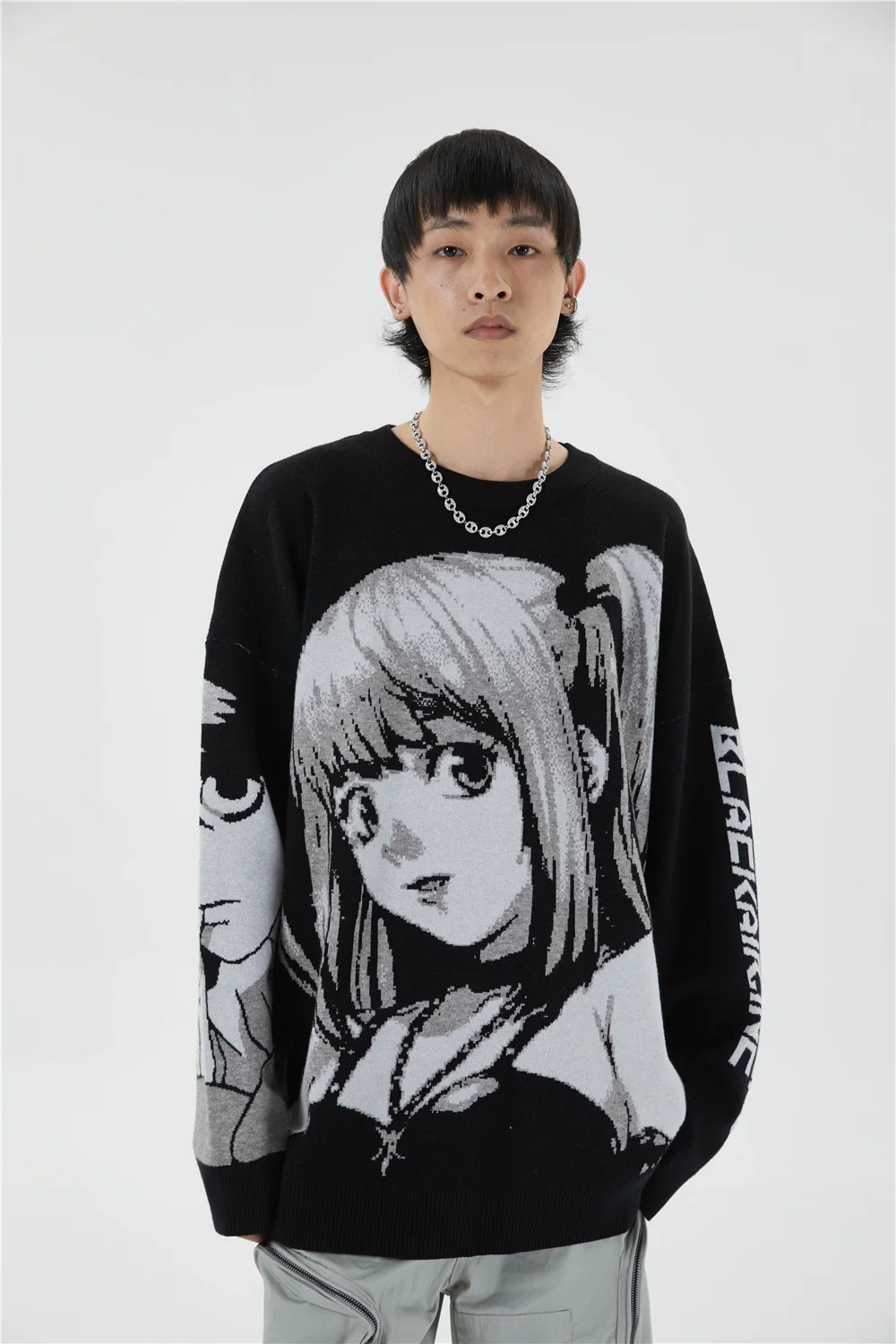 Death Note Aesthetic Knit Sweater - Image 9