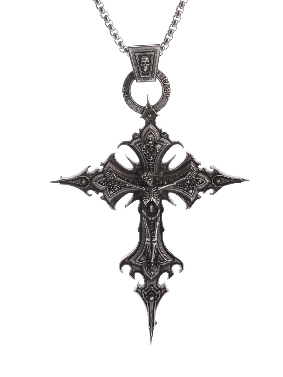 'Die Last' Metal Cross Pendant