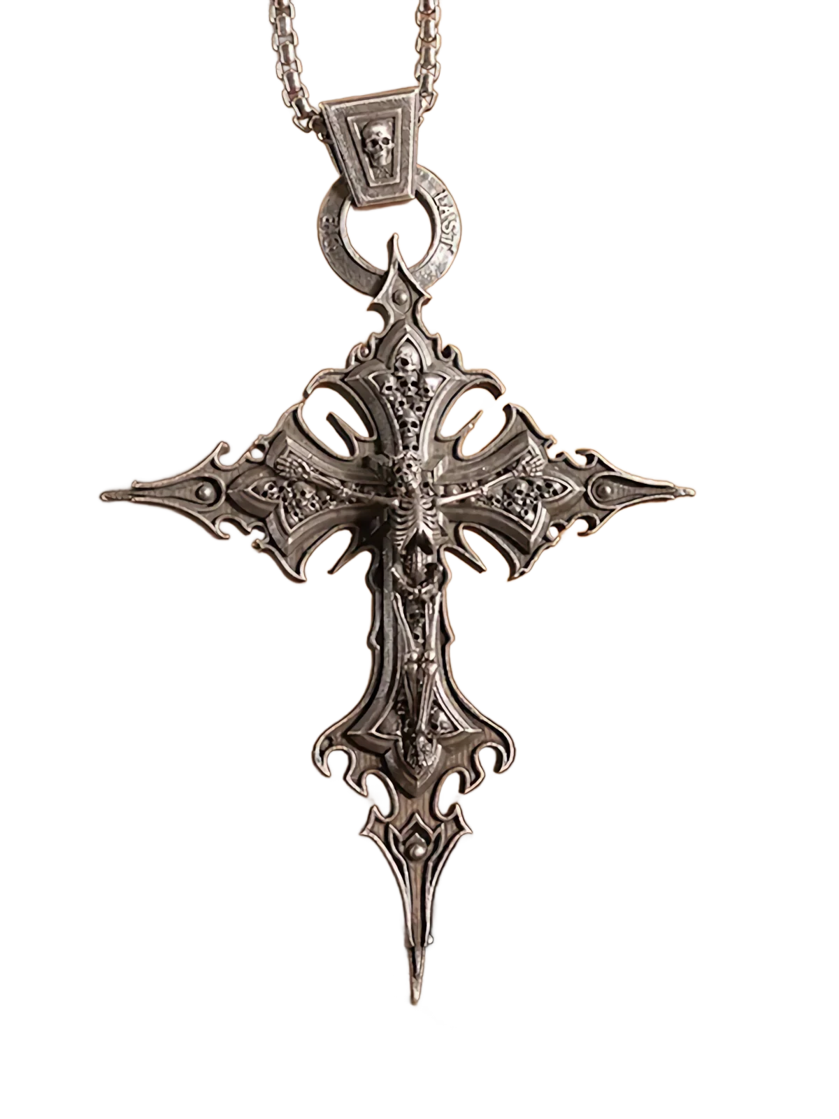 'Die Last' Metal Cross Pendant - Image 4