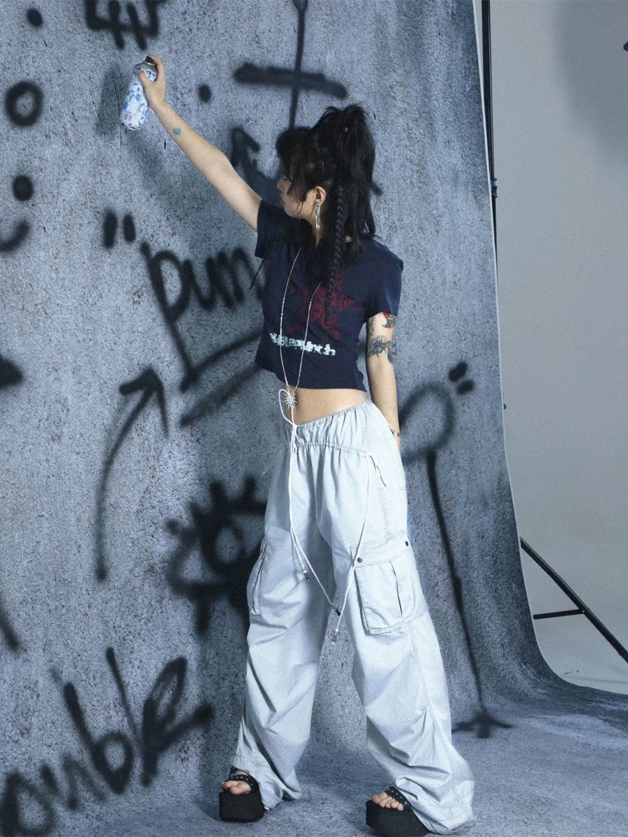 'Double Punch' Madonna Star Button Tee - Image 6