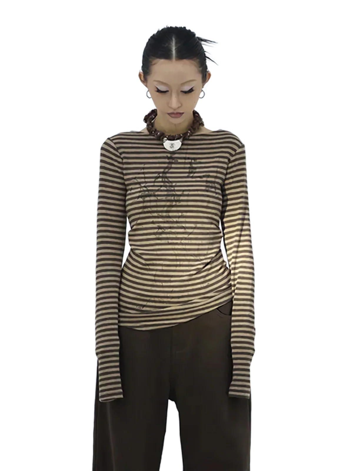 'Drift' Striped Long Sleeve Tee - Image 2