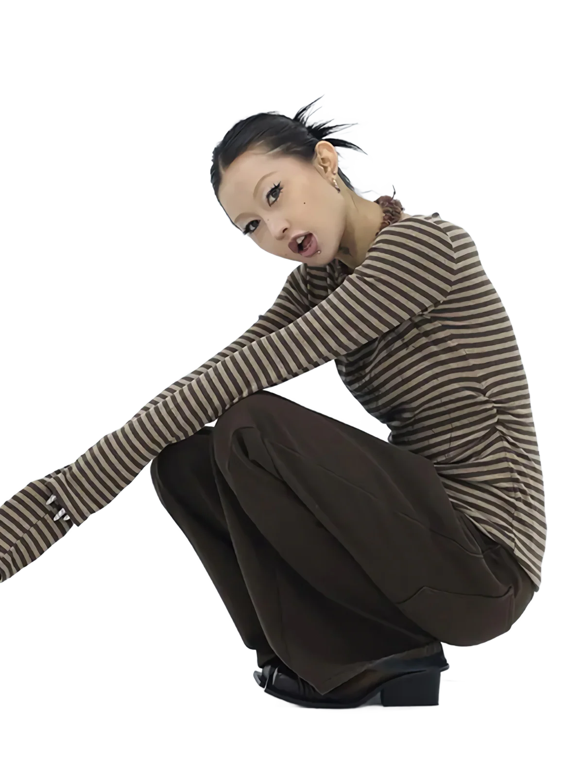 'Drift' Striped Long Sleeve Tee - Image 5