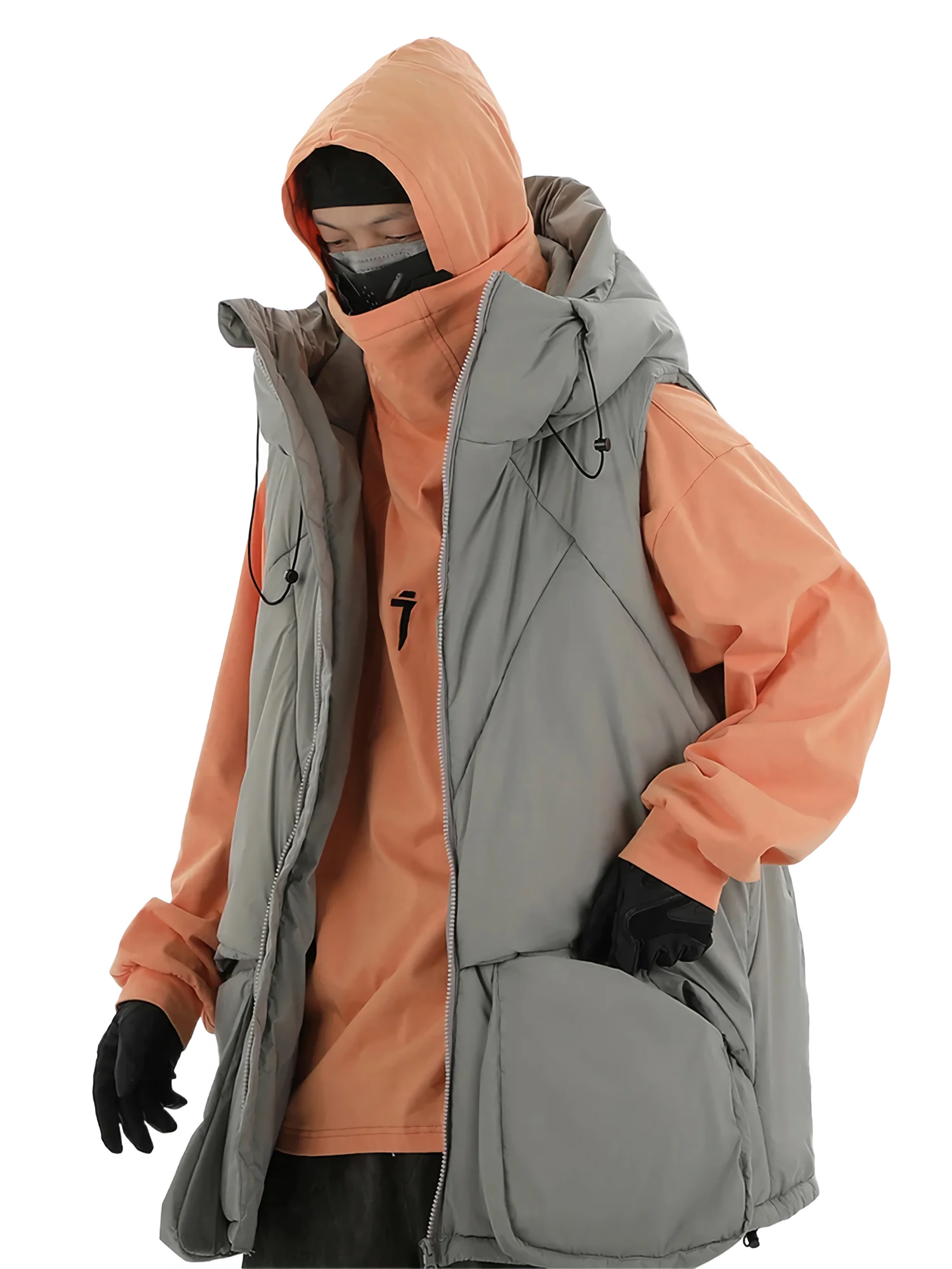 'Dystopian' Sleeveless Puffer Vest - Image 2
