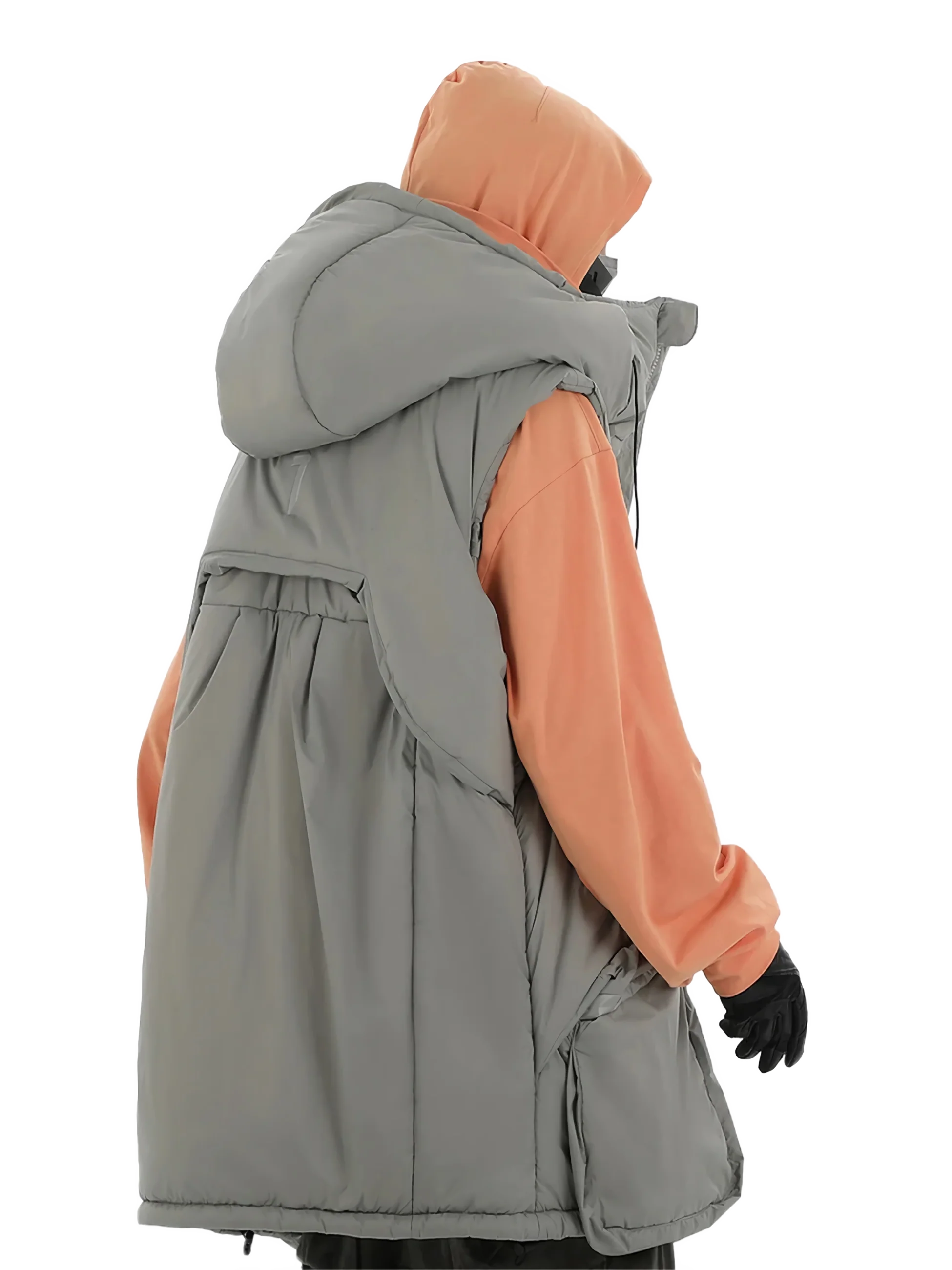 'Dystopian' Sleeveless Puffer Vest - Image 3