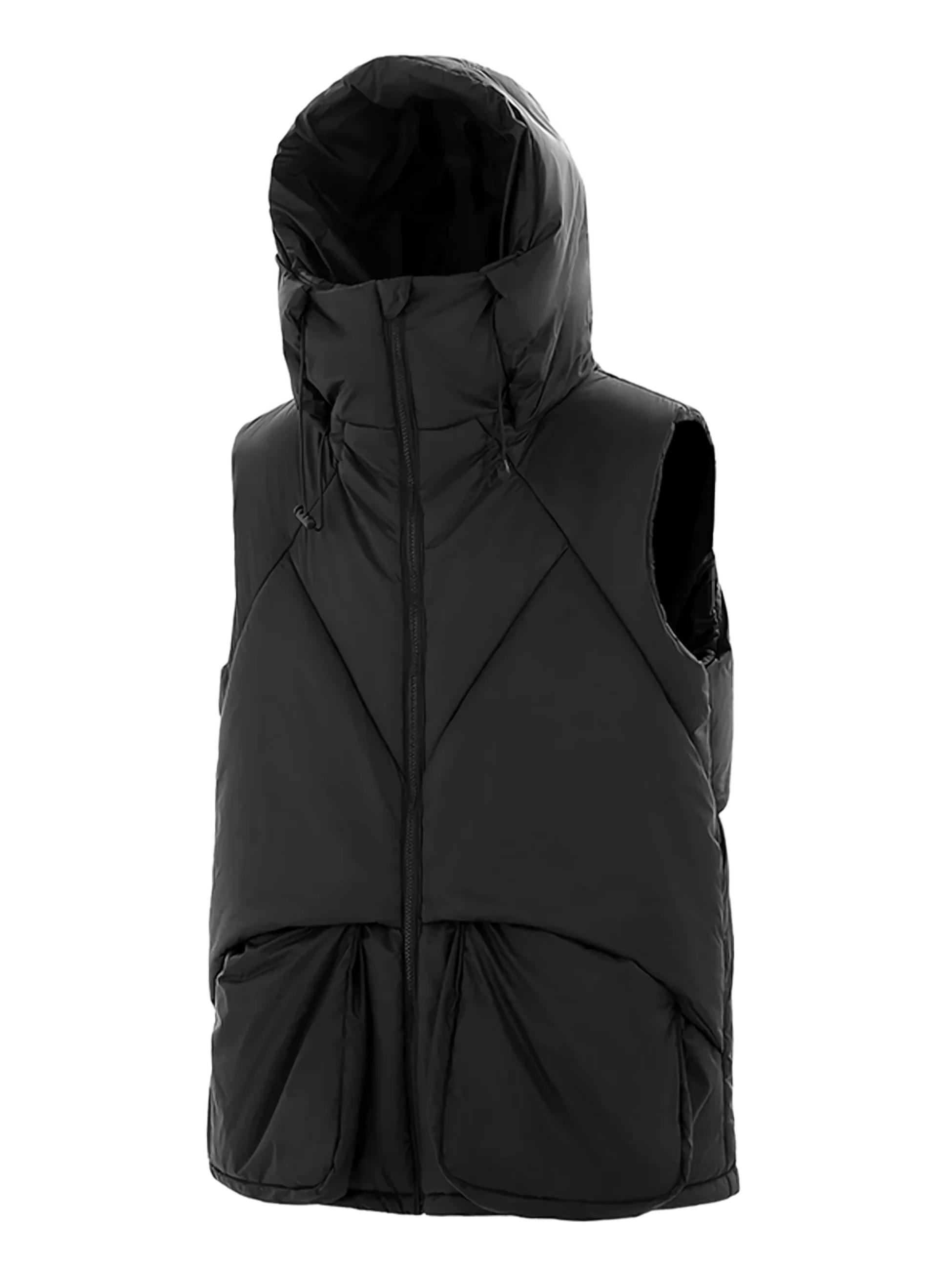 'Dystopian' Sleeveless Puffer Vest - Image 4