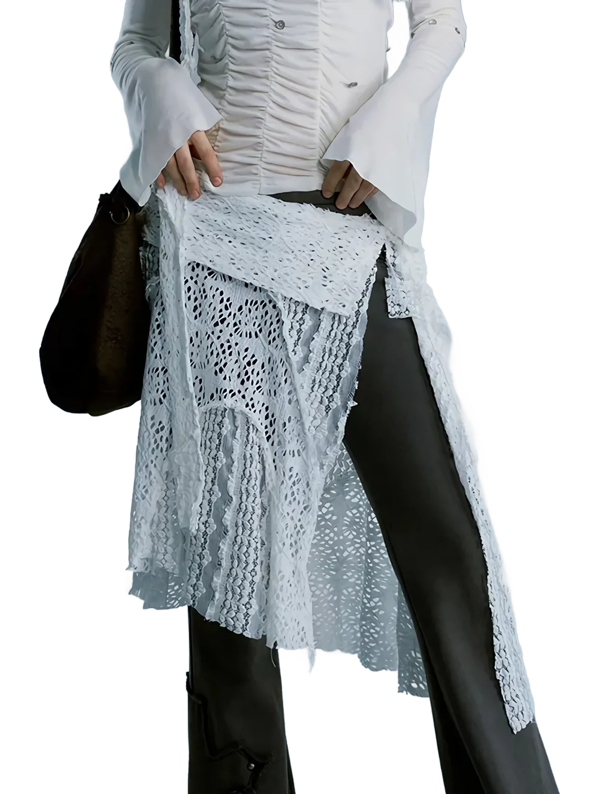 'Elegance' Lace Throw Skirt - Image 3